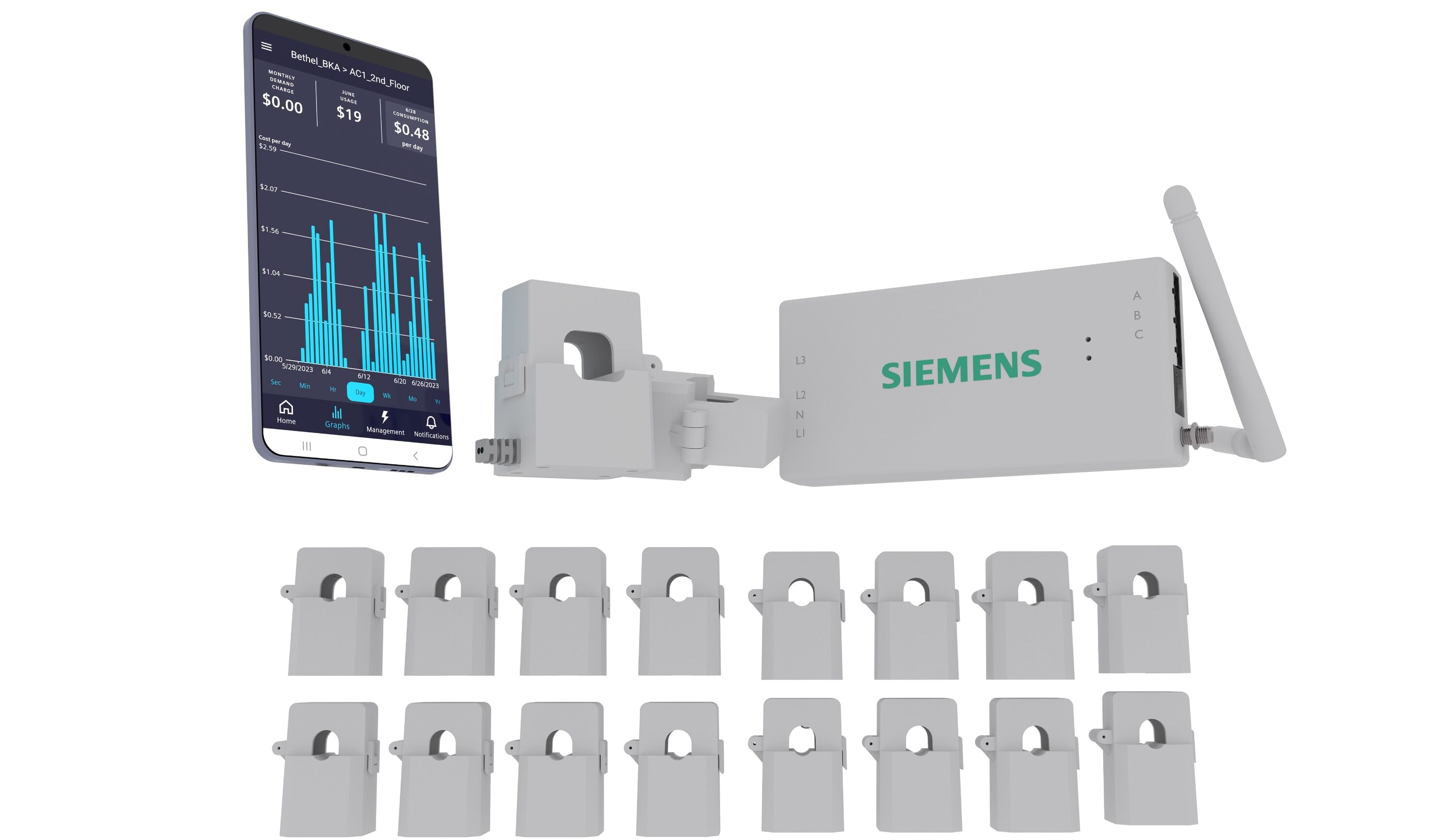 Siemens INHEM1216 Inhab Smart Home Utility Monitor