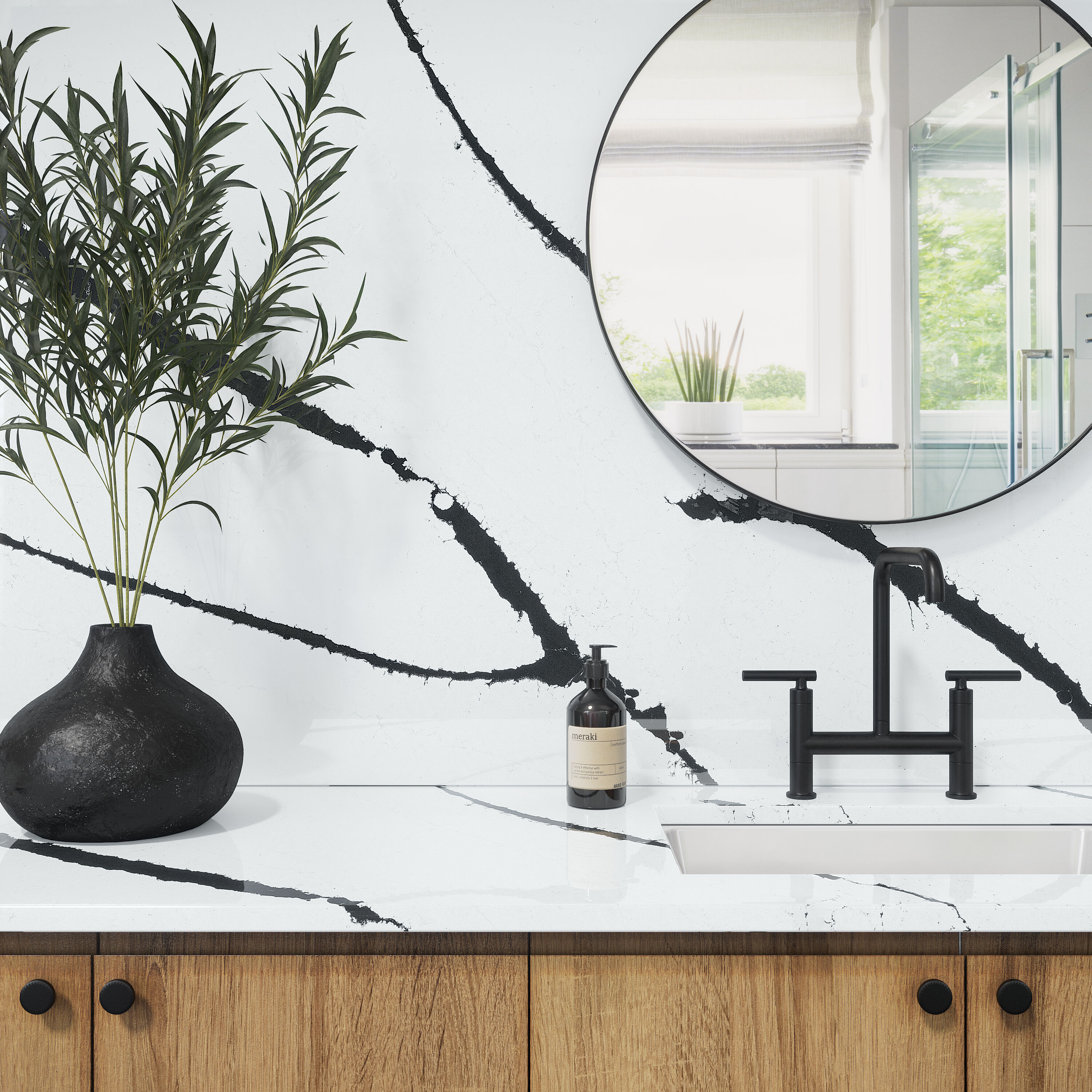 ONE Quartz OQ49SLBM11/4X1L Countertop-Samples - View #5