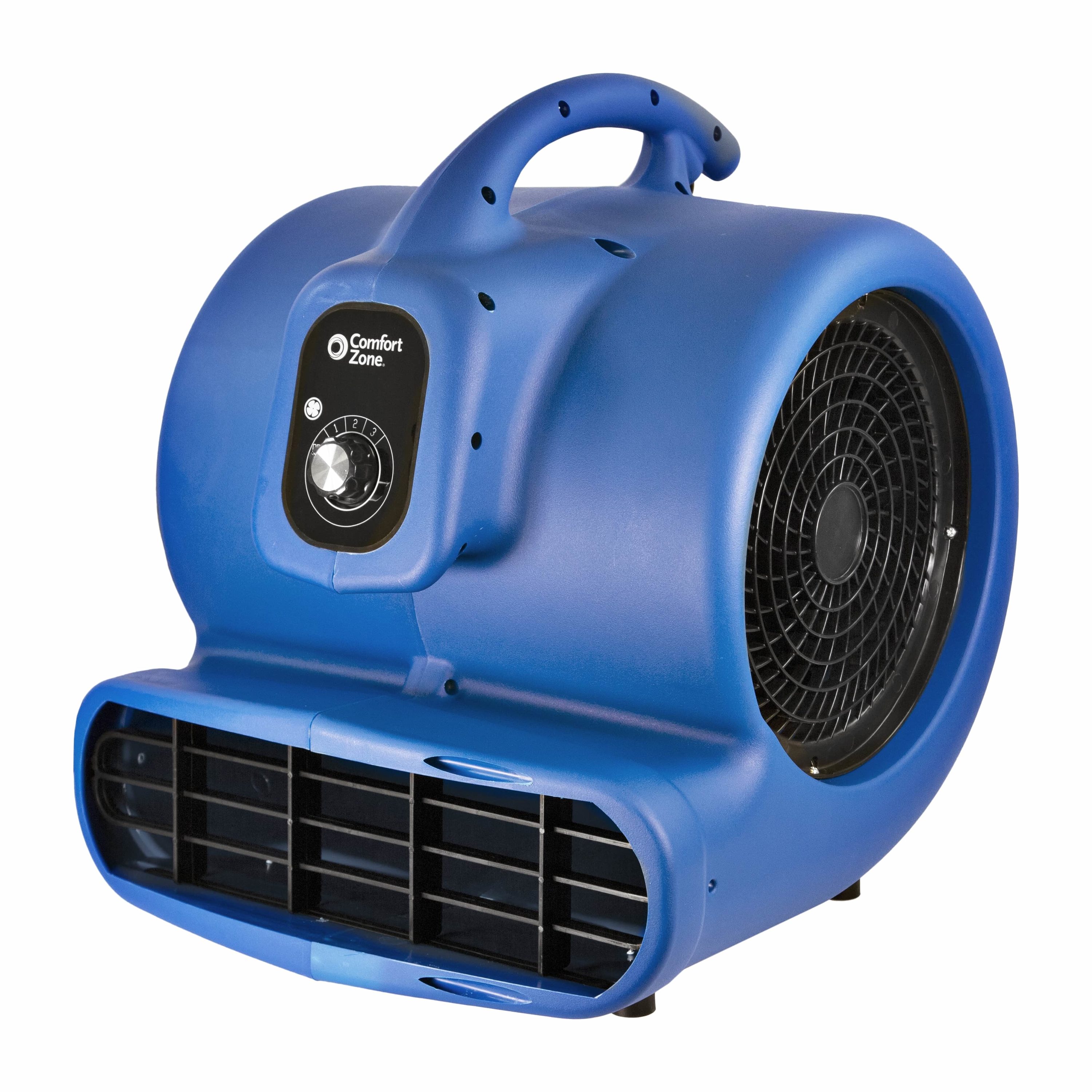 Comfort Zone 11-in 120-Volt 3-Speed High Velocity Indoor Blue Floor Fan ...