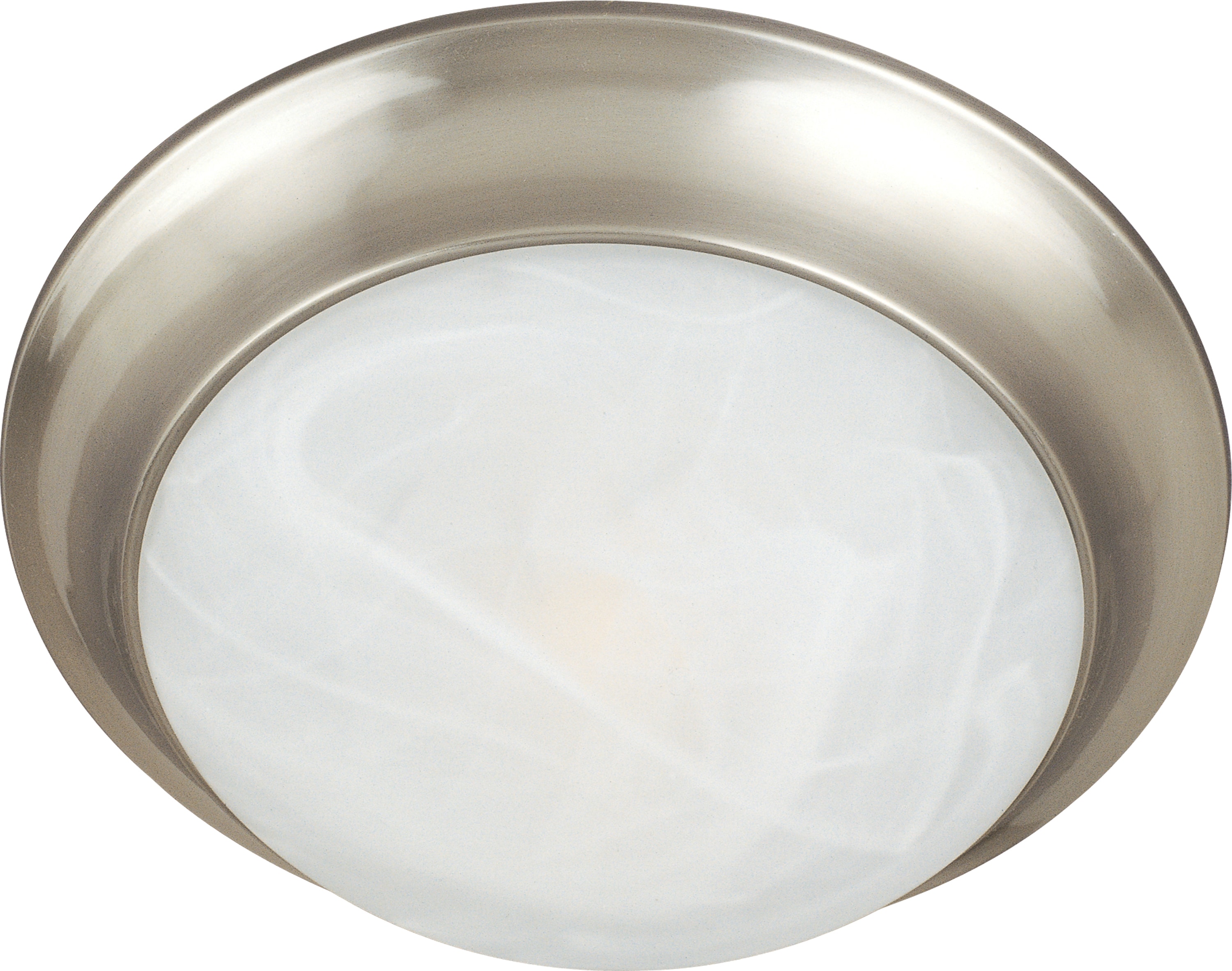 Maxim Lighting 5850MRSN Essentials 1 -Light 12-in Satin Nickel Flush Mount Light