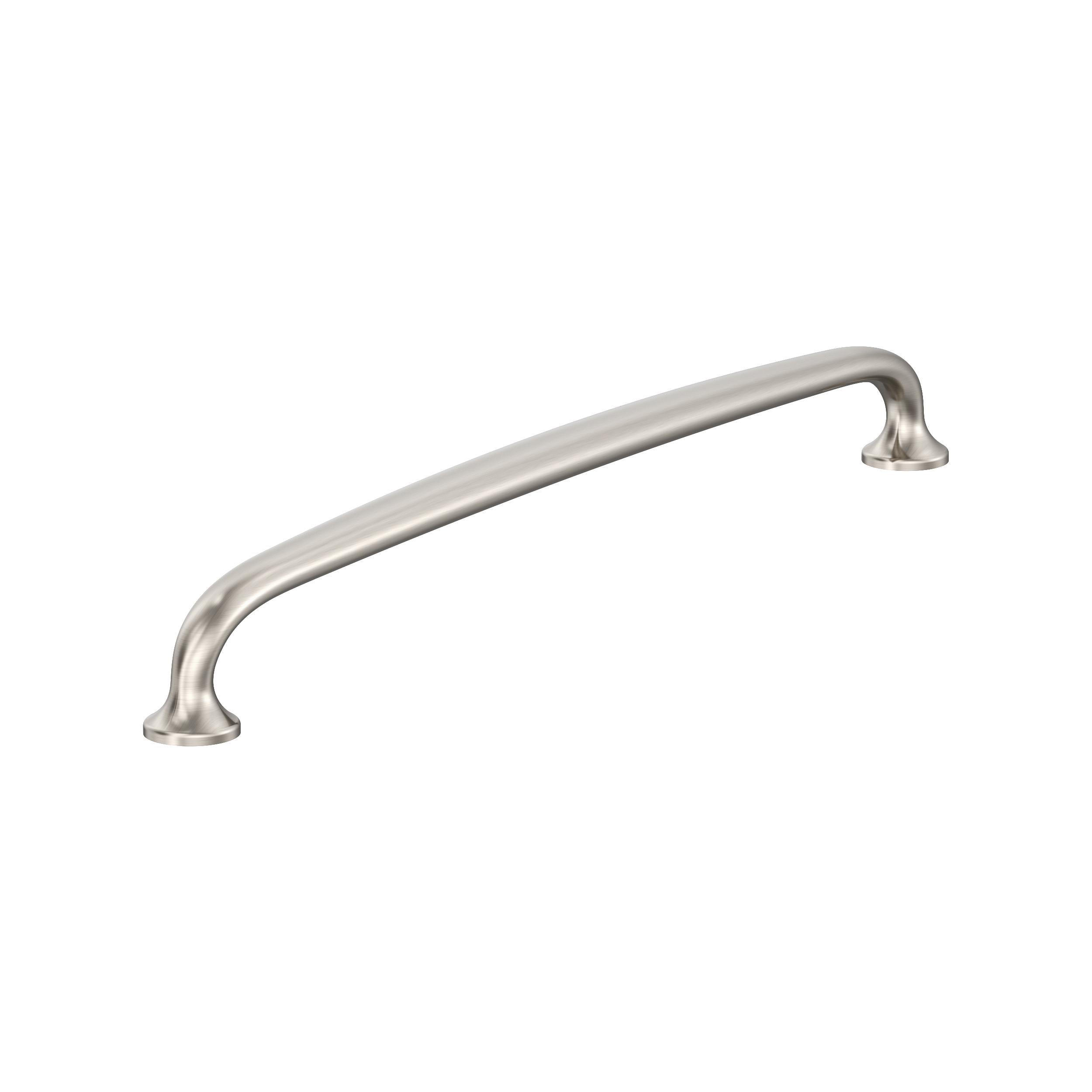 Amerock BP54056G10 Renown 18-in , 457mm Center to Center Satin Nickel Arch Handle For Use on Appliances Drawer Pulls