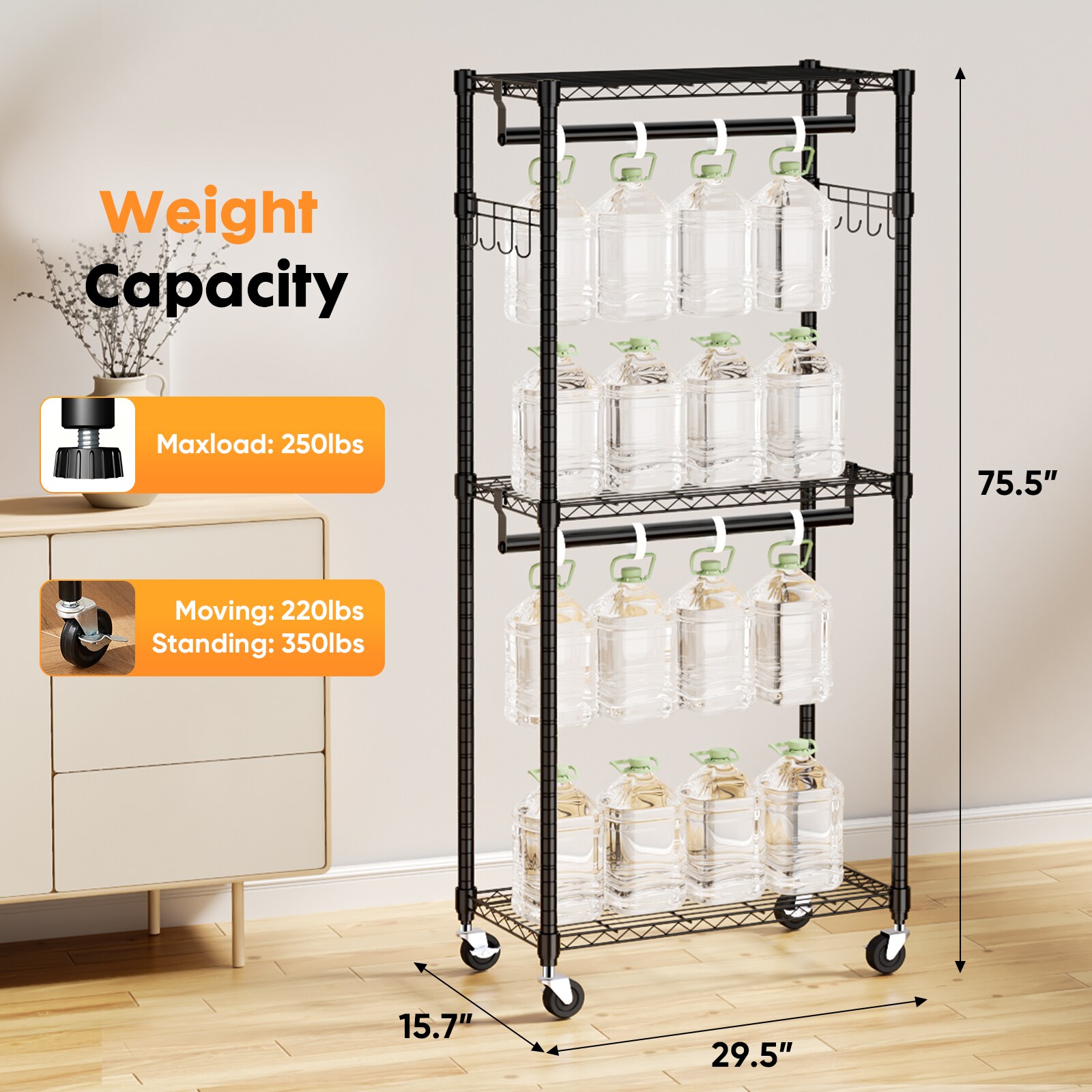 Kahomvis CZ-QPS4-767 Garment-Racks - View #2