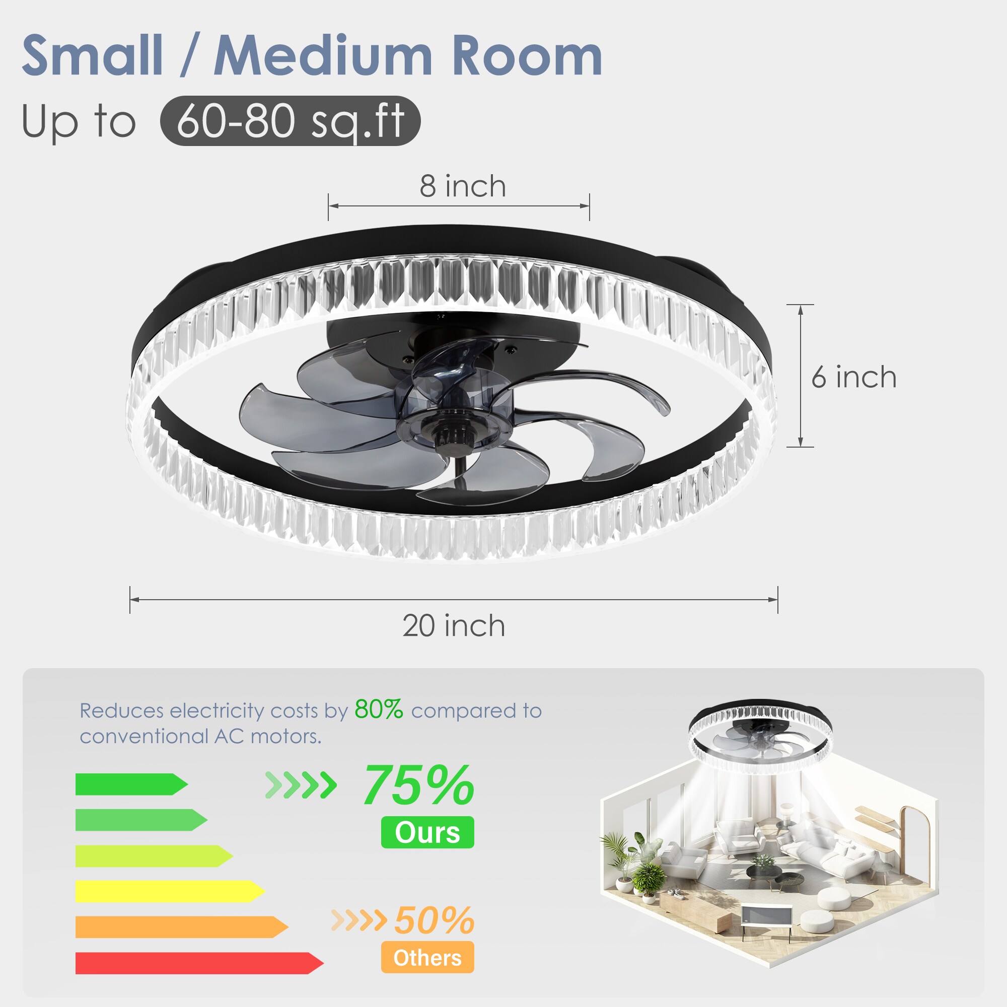 Breezary 24018-SN Ceiling-Fans - View #3