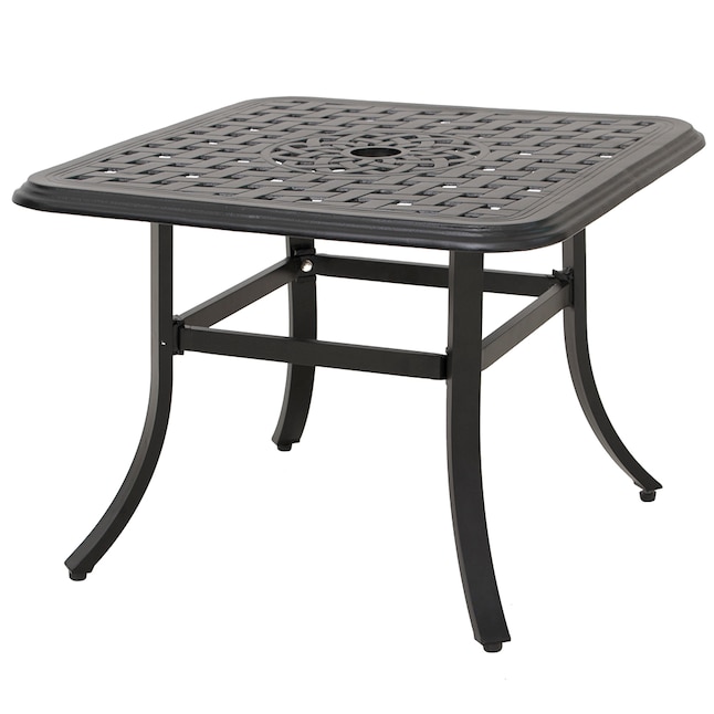 Patio Table Square Outdoor End, Patio Table With Umbrella Hole Under 100