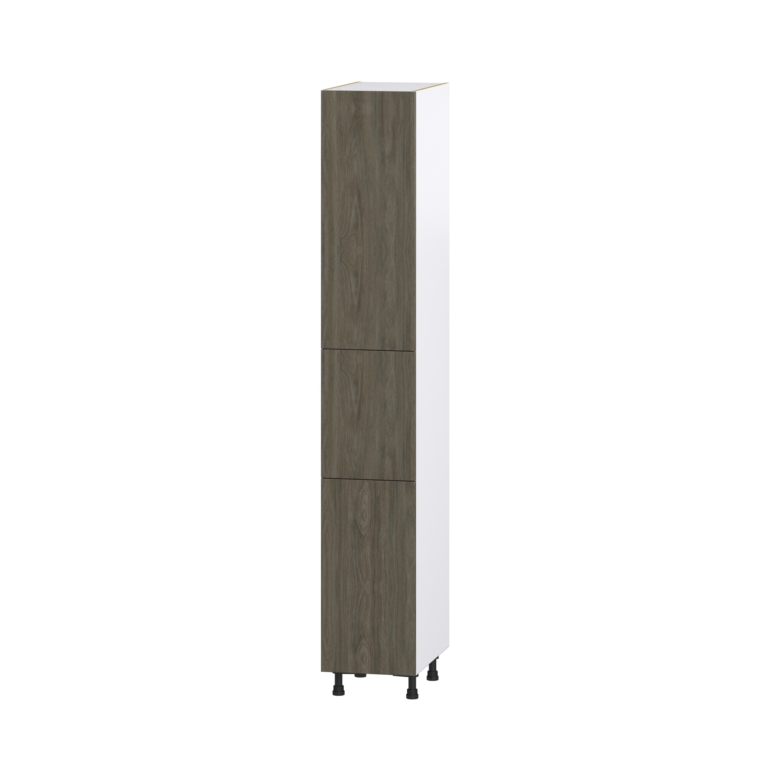 Hugo&Borg DST152494.5(L/R)-SA Savane 15-in W x 94.5-in H x 24-in D Textmel Pantry Fully assembled Cabinet (Flat Panel Slab)