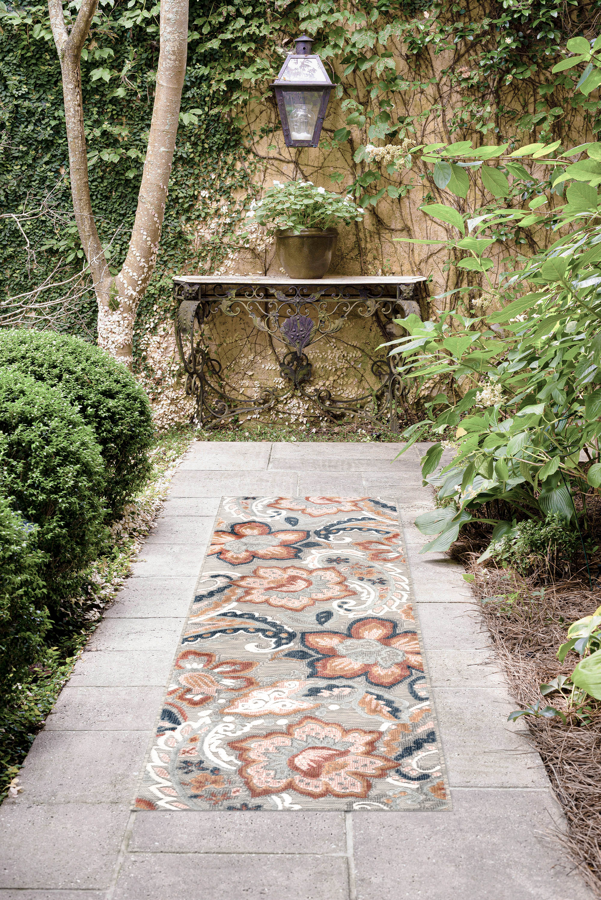 Tayse TRP1309 2X8 Tropic 2 x 8 (ft) Flatweave Polypropylene Gray Rectangular Indoor/Outdoor Runner rug
