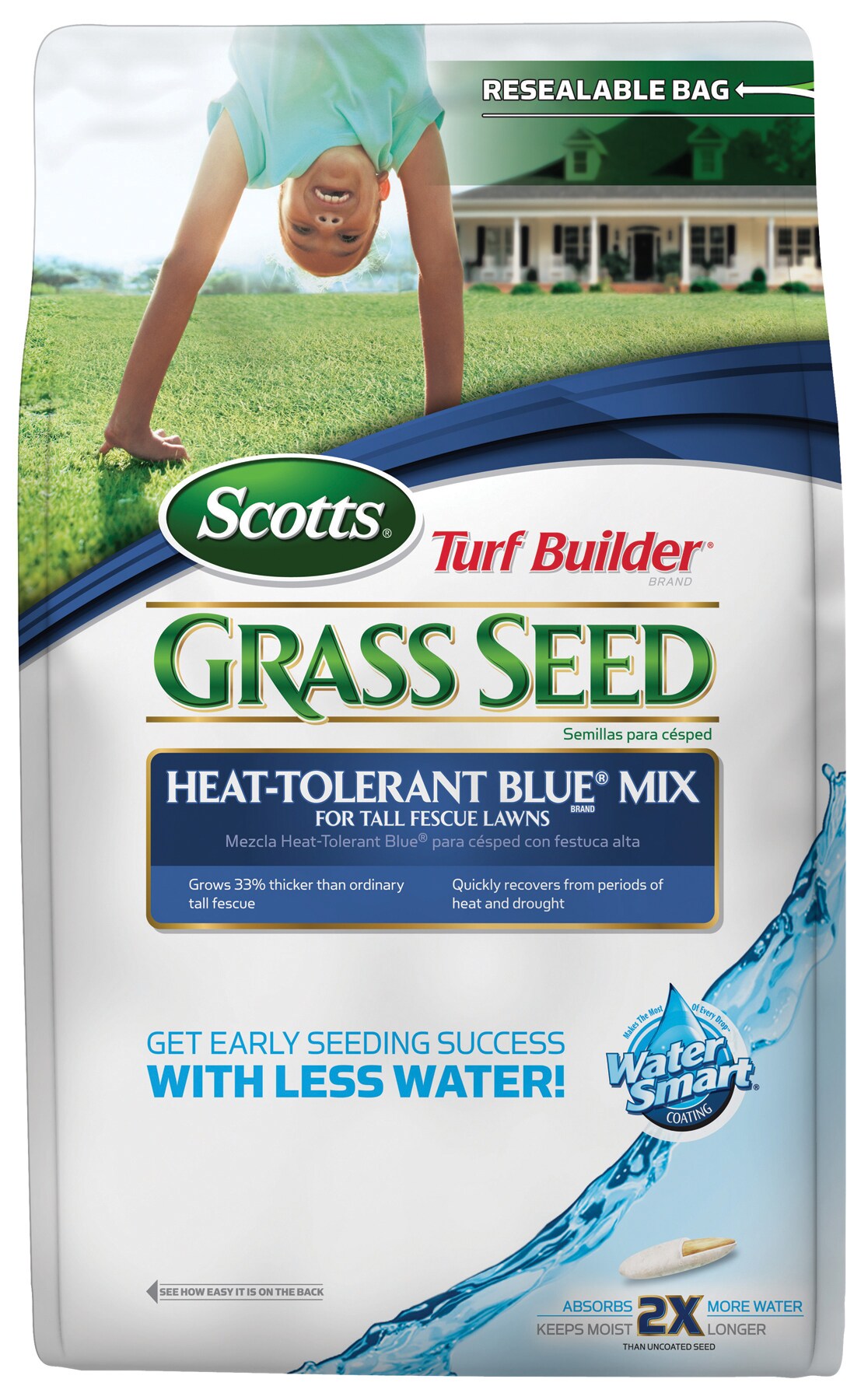 Scotts Turf Builder Heat-Tolerant Blue Mix 7-lb Mixture/Blend Grass ...