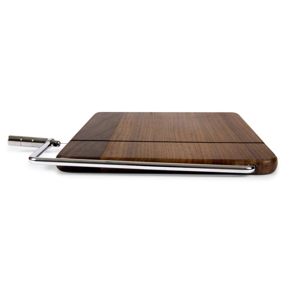 Solid Black Walnut Large Wire Cheese Slicing Board Cheese Slicer Measures:  16″ Long x 5-3/4″ Wide x 3/4″ Thick Handmade In Mendocino California