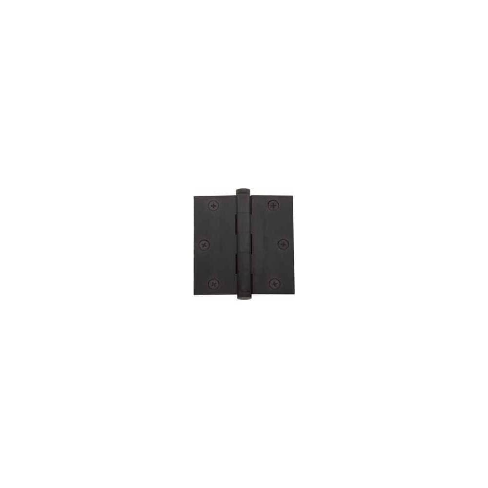 Baldwin  1035.I 31/2 Inch Wide Plain Bearing Square Corner Mortise Door Hinge from the Estate Collection  Single Hinge