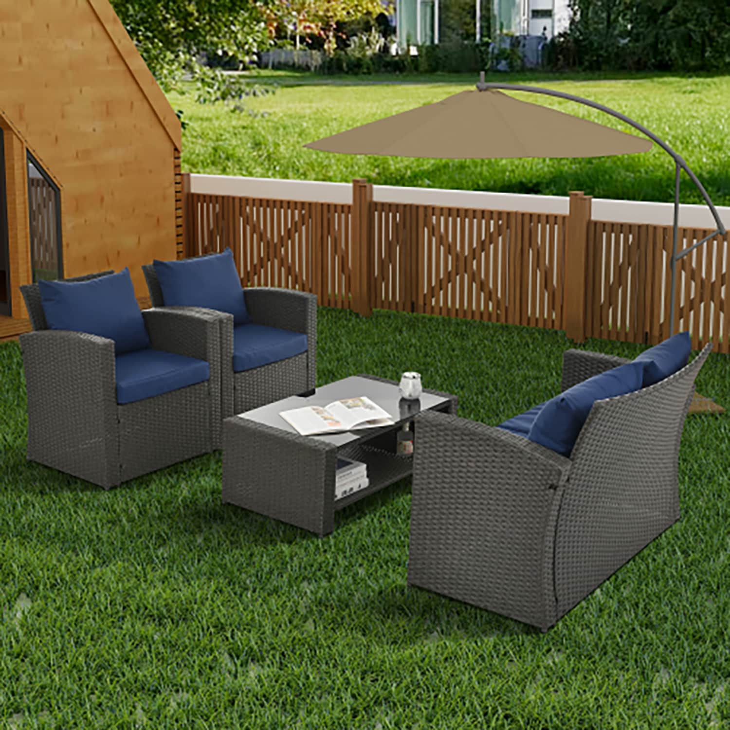 GZMR GM-DH-00007 Patio-Conversation-Sets - View #2