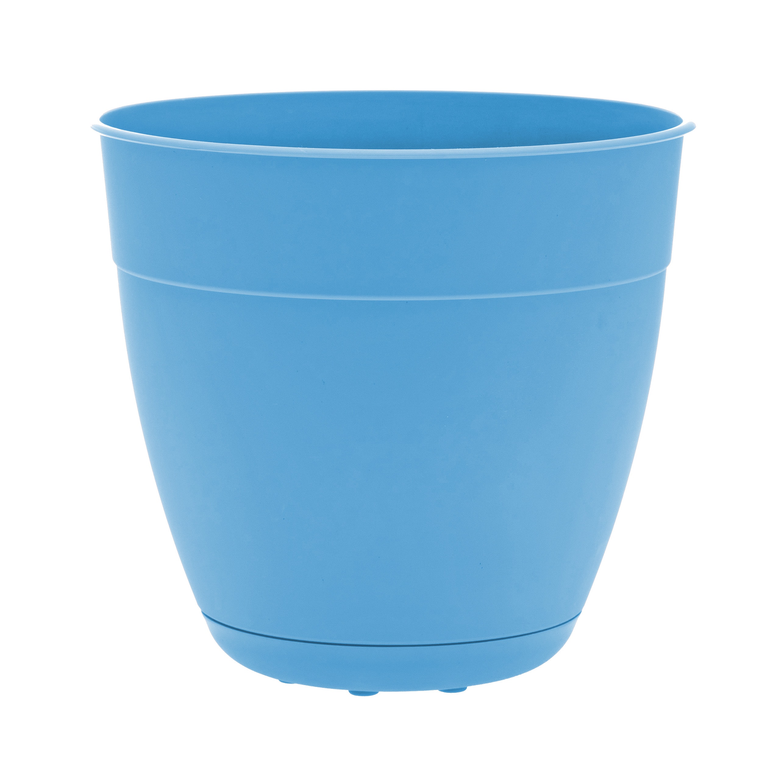 Bloem DAY1671 16-in W x 14.5-in H Blue Recycled Plastic Traditional Indoor/Outdoor Planter