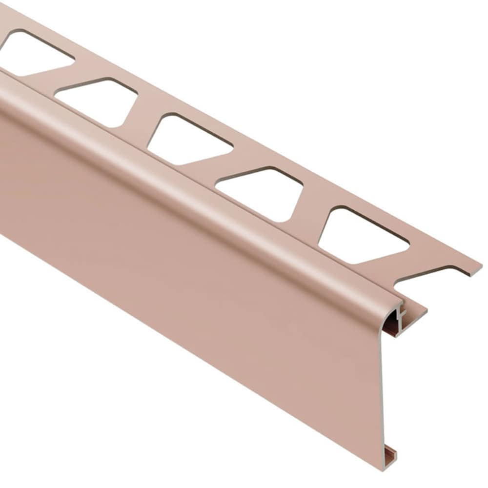 Schluter Systems RS80AK57 Rondec-Step 0.313-in W x 98.5-in L Satin copper anodized aluminum Aluminum Step Tile Edge Trim