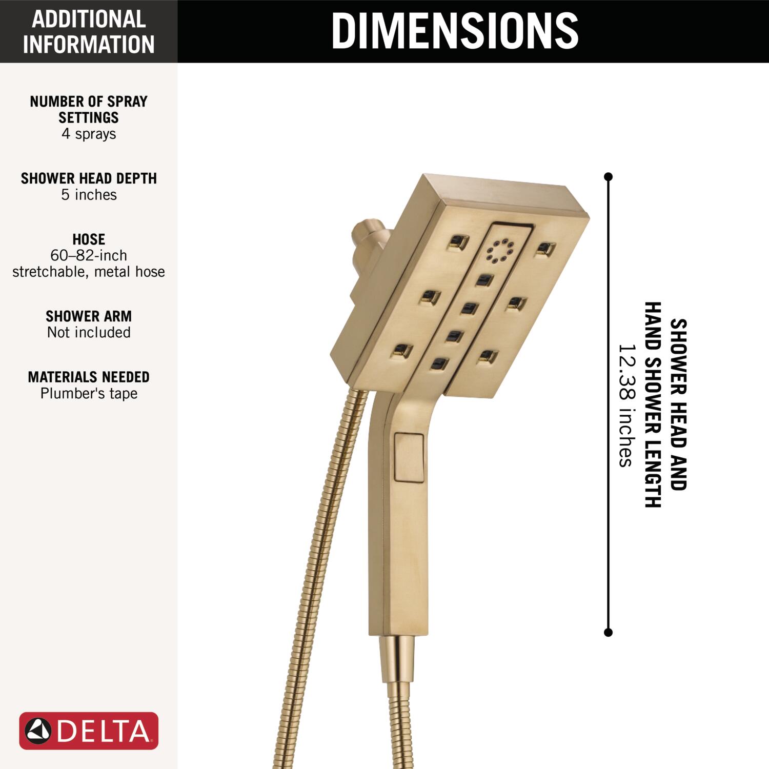 Delta 58473-CZ-PR25 Fixed-Showerhead - View #2