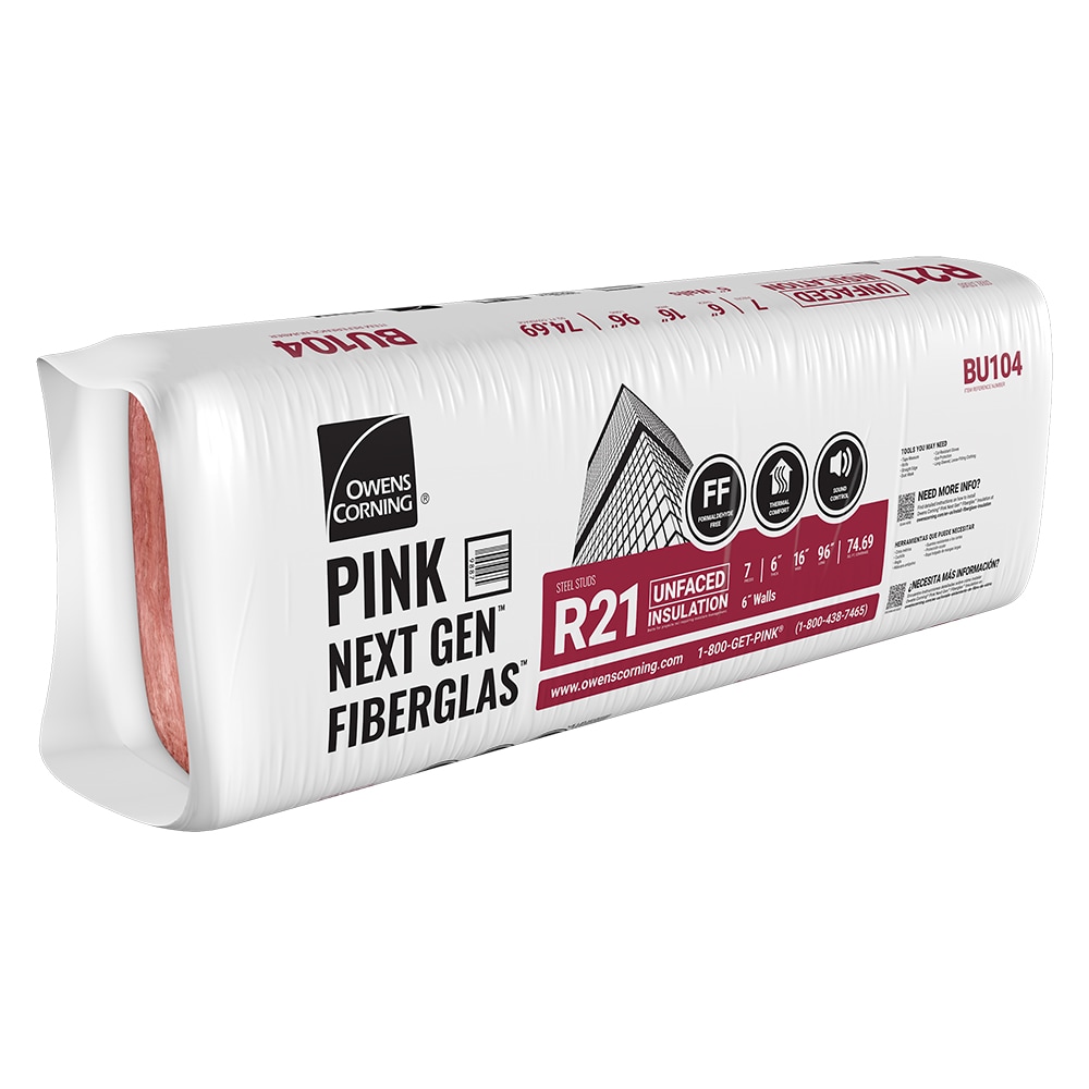 Owens Corning R 21 Wall 74.69 sq ft Unfaced Fiberglass Batt