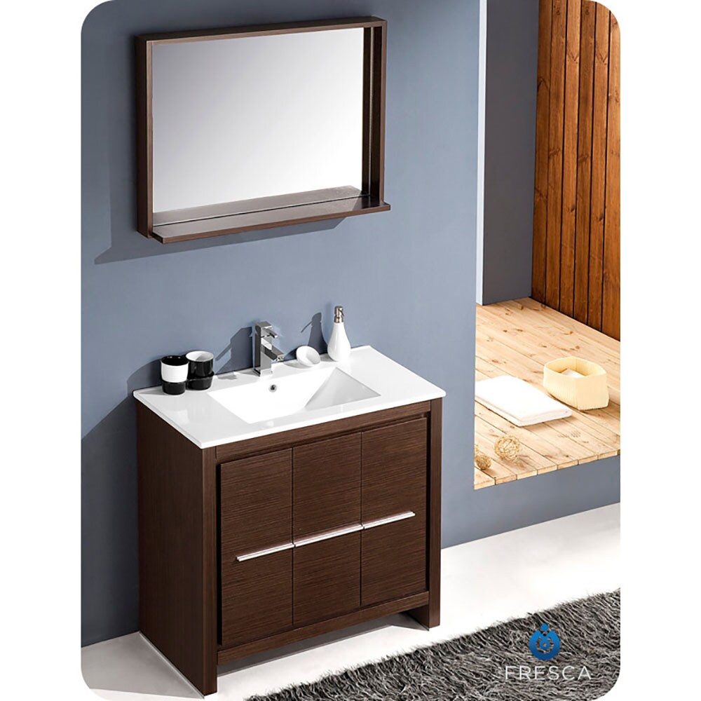 Fresca FCB8136WG-I Bath-Vanity-Combo - View #9