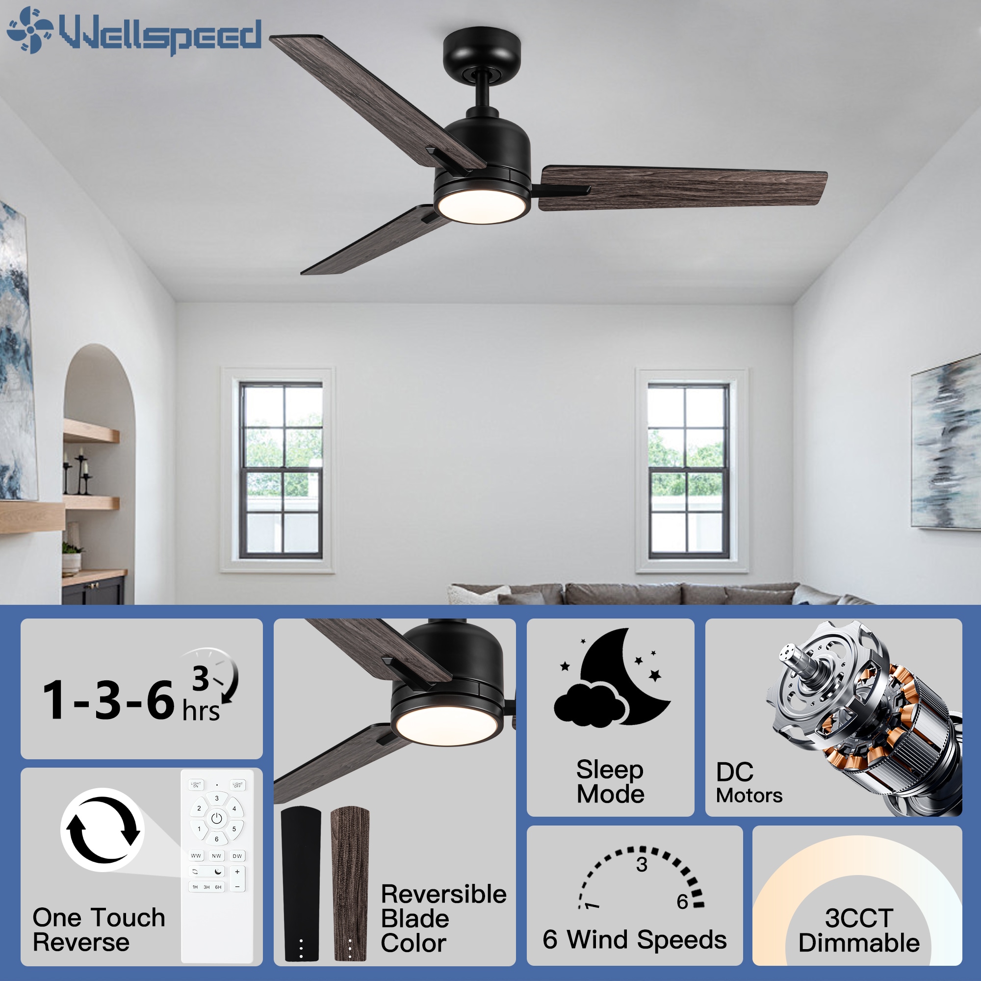 Wellspeed LSDY1235BK482 Ceiling-Fans - View #8
