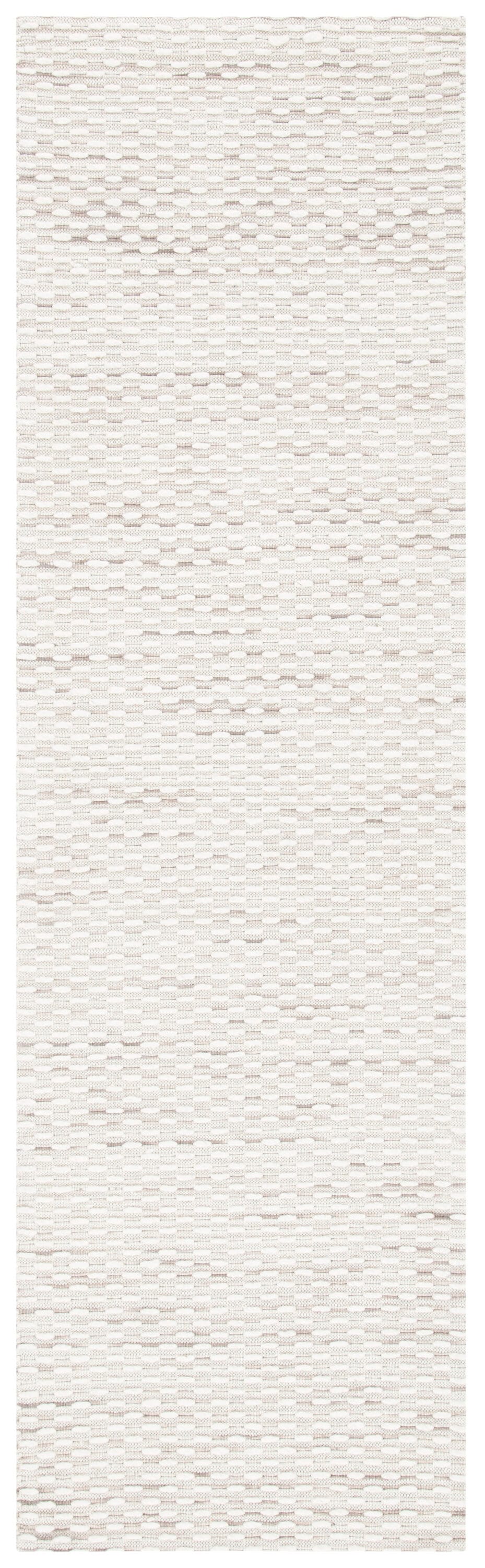 Marbella Beige and Blue Handwoven Wool Runner Rug