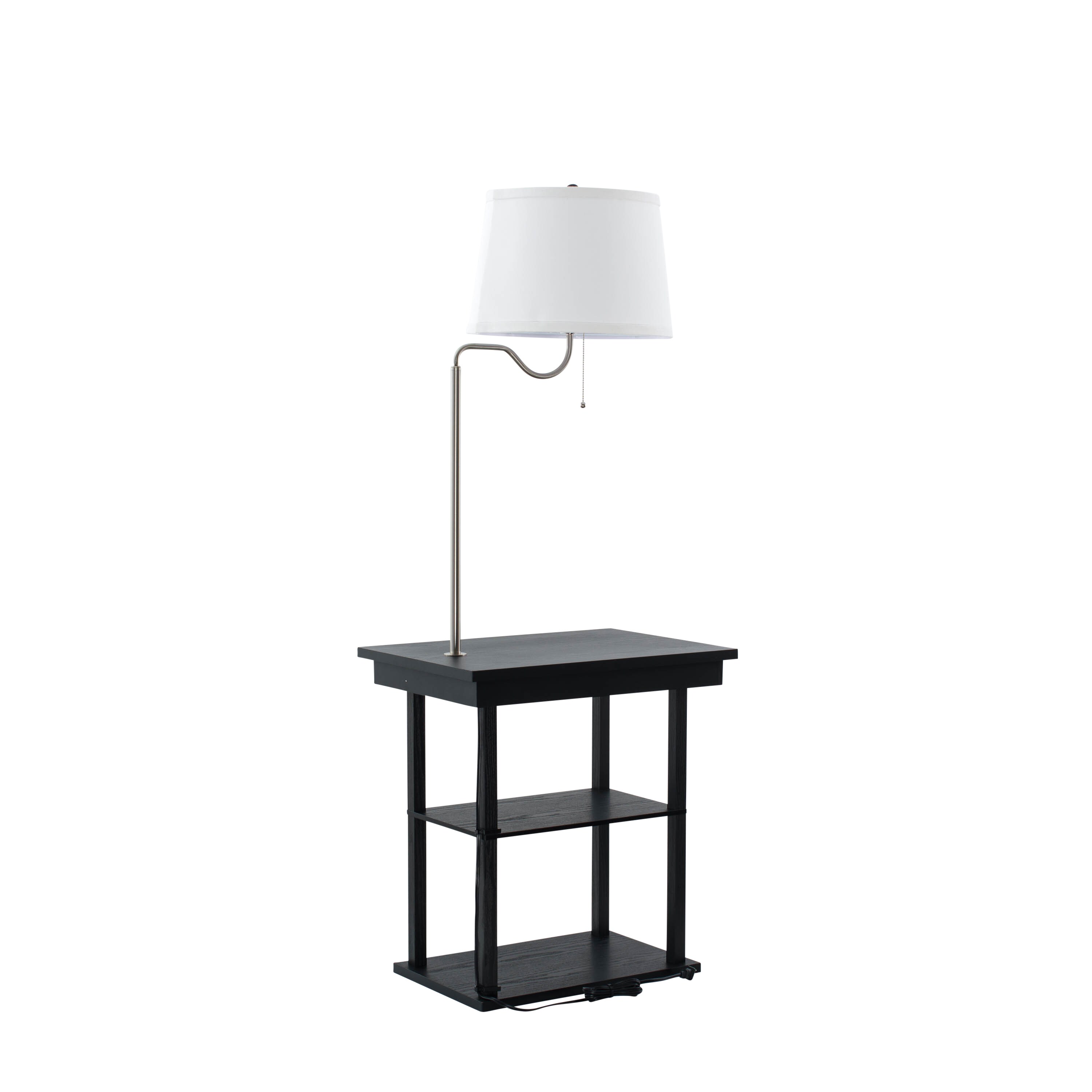 floor lamp attached table