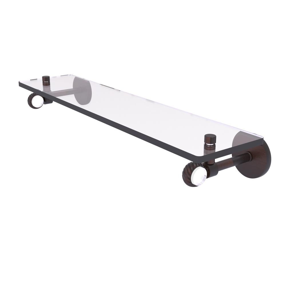 Allied Brass CV-1T-22-VB Clearview Venetian Bronze Wall mount Bathroom Shelf ( 22-in x 3.3-in x 5-in )