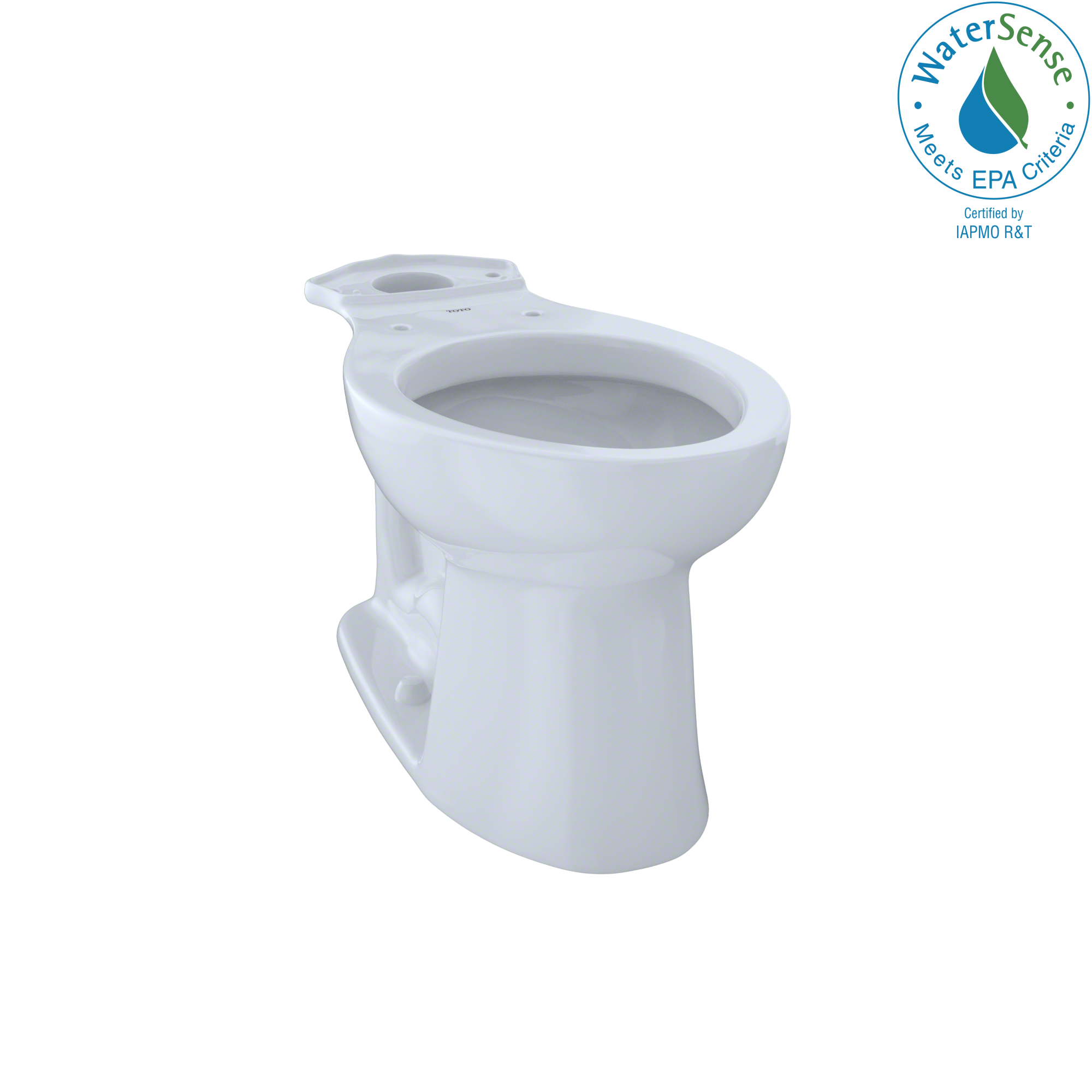 TOTO C244EF-01 Entrada Cotton White Elongated Chair height Toilet Bowl 12-in Rough-In
