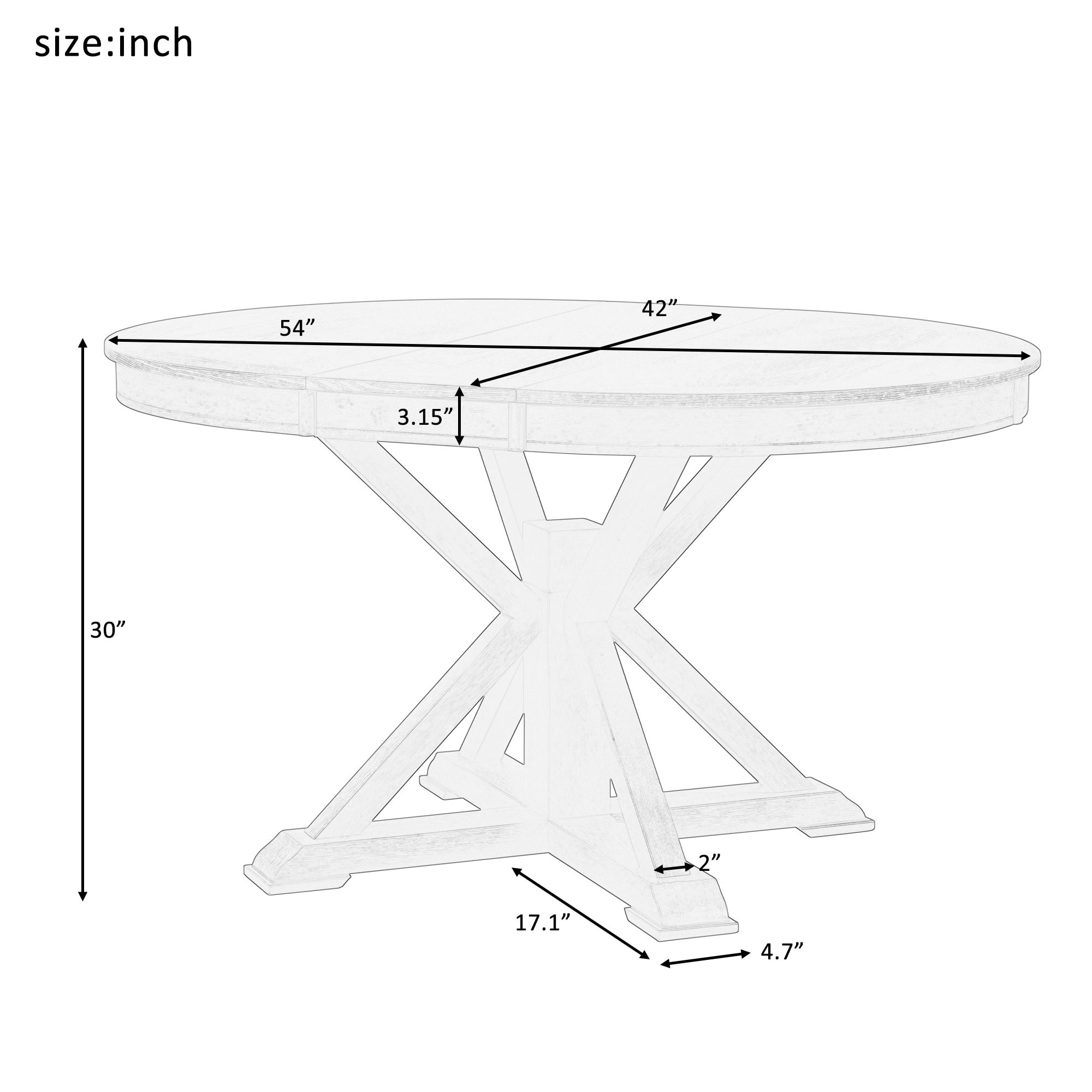 LOVMOR SF-M-WF298829AAD Dining-Tables - View #3