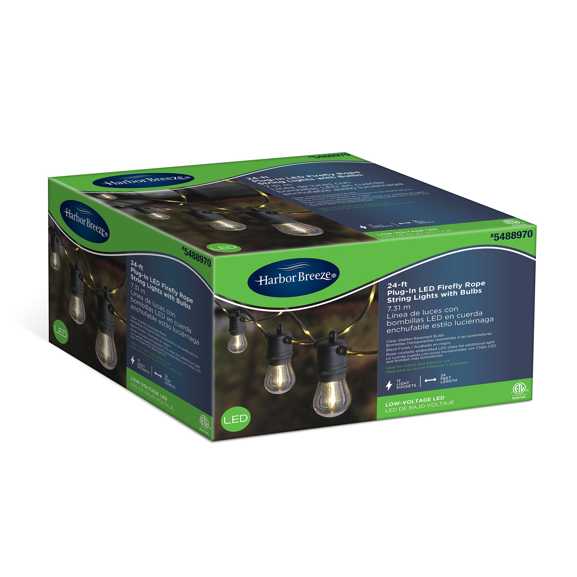 Harbor Breeze LSL24-12/MLED/FIL Patio-String-Lights - View #8