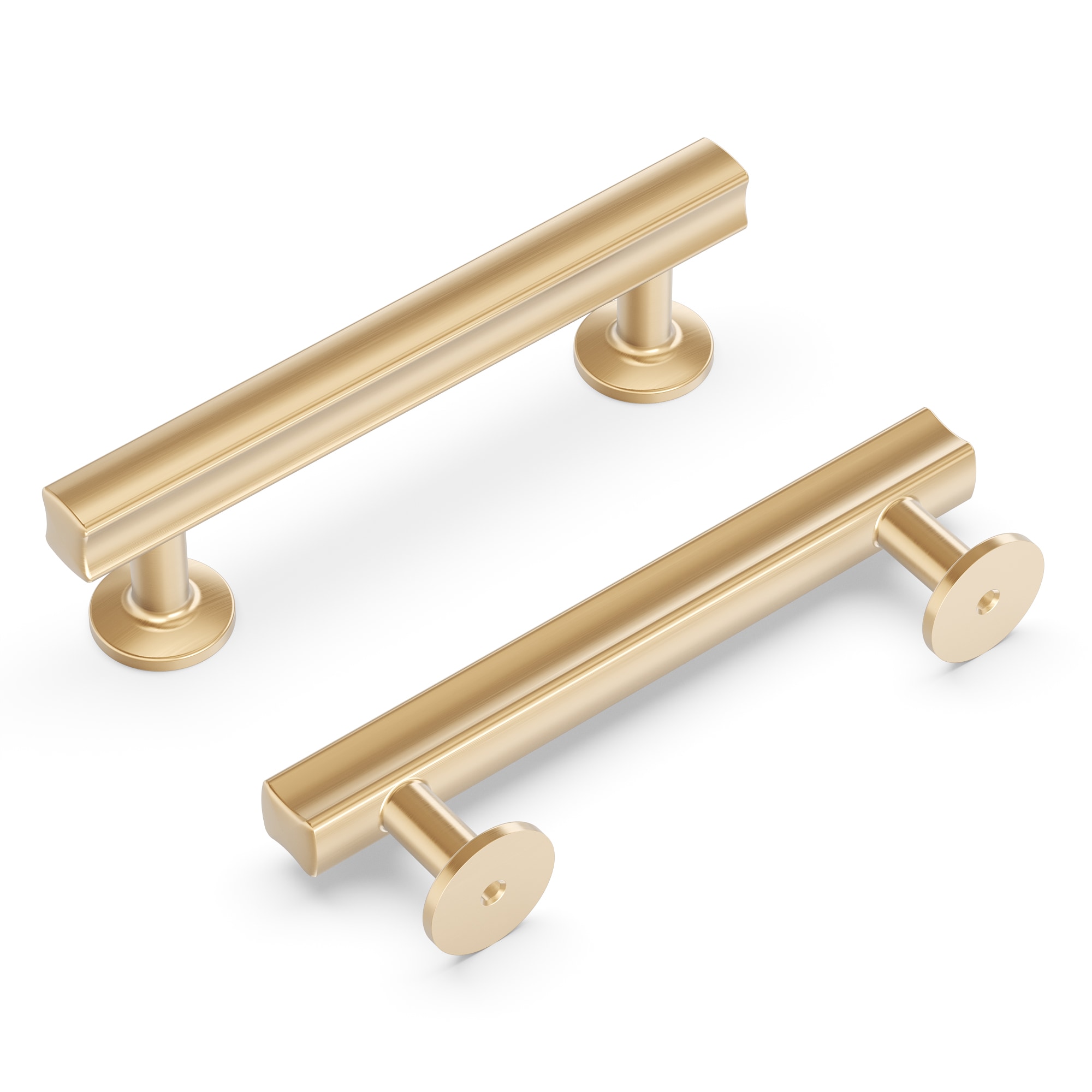 Hickory Hardware H077881CBZ-10B Woodward 3-3/4-in , 96mm Center to Center Champagne Bronze Rectangular Bar 10 -Pack