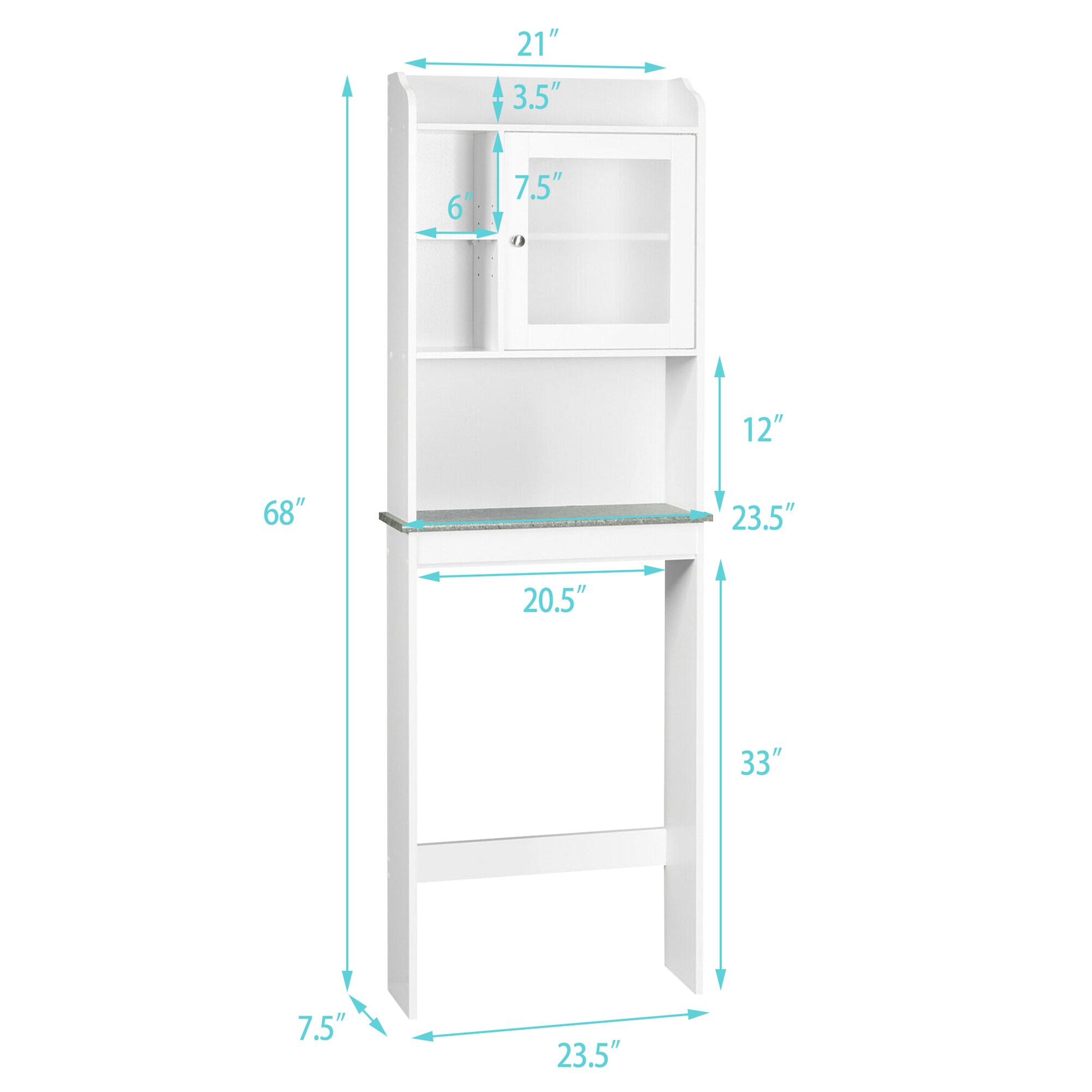 WELLFOR OUJ66491WH etageres - View #2