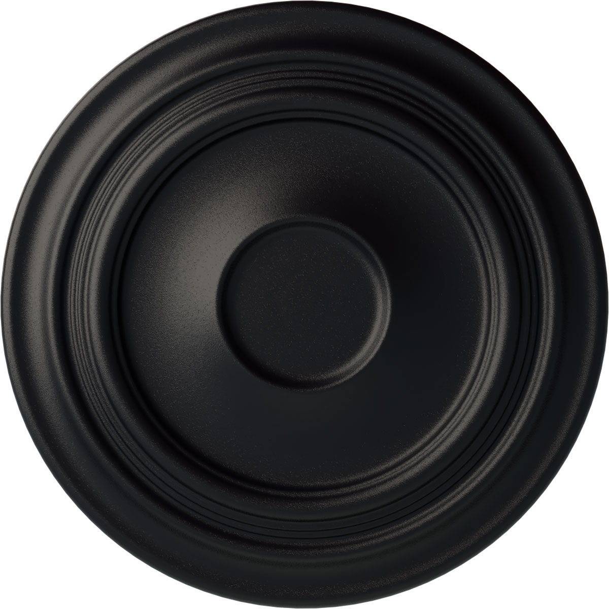 Ekena Millwork CM24TRSGS Traditional 24.375-in W x 24.375-in L Painted Steel Gray Polyurethane Whole Ceiling Medallion