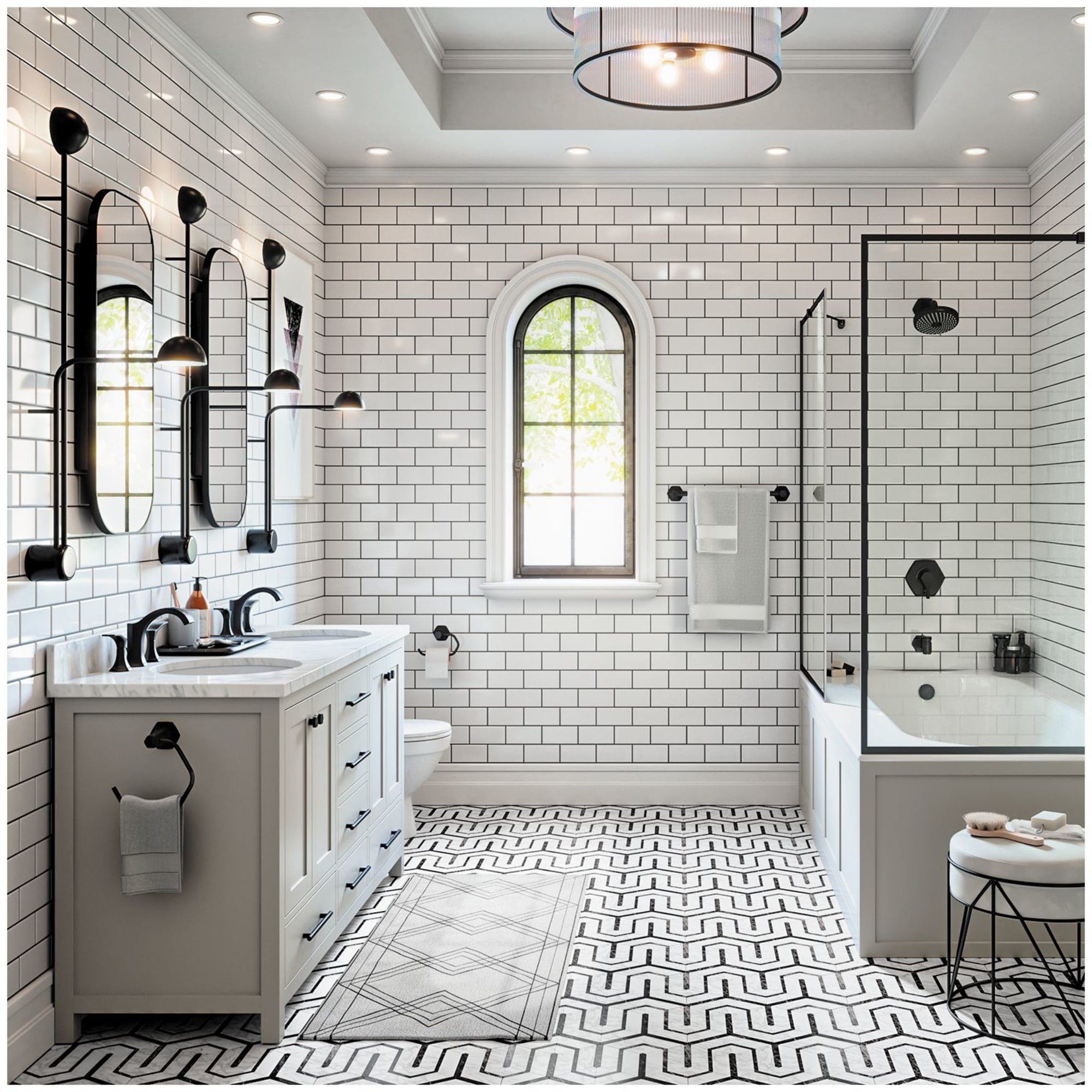Chrome Wall Mounted Tub Spout with Diverter