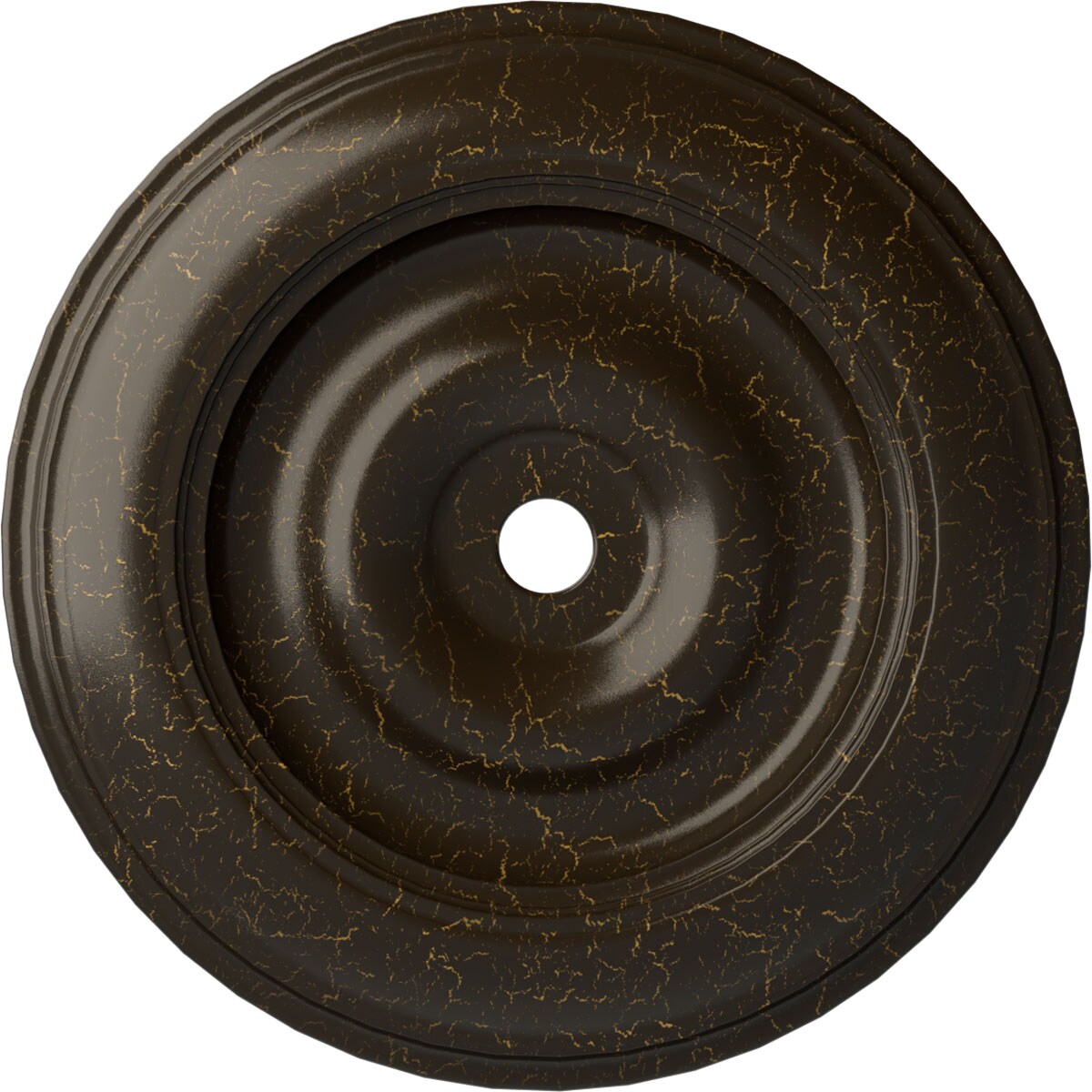 Ekena Millwork CM44CLSHC Classic 44.5-in W x 44.5-in L Painted Stone Hearth Crackle Polyurethane Whole Ceiling Medallion