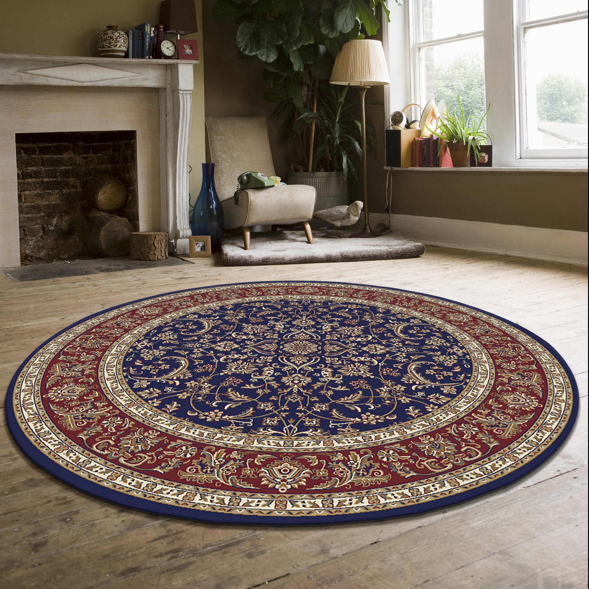 Hand Tufted Traditional Wool Area Rugs by Allen Home - Durable - 100% Wool  - Living Room, Dining Room, Bedroom, and Entryway Area Rugs - 8' x 10' -  Anny Blue : : Home