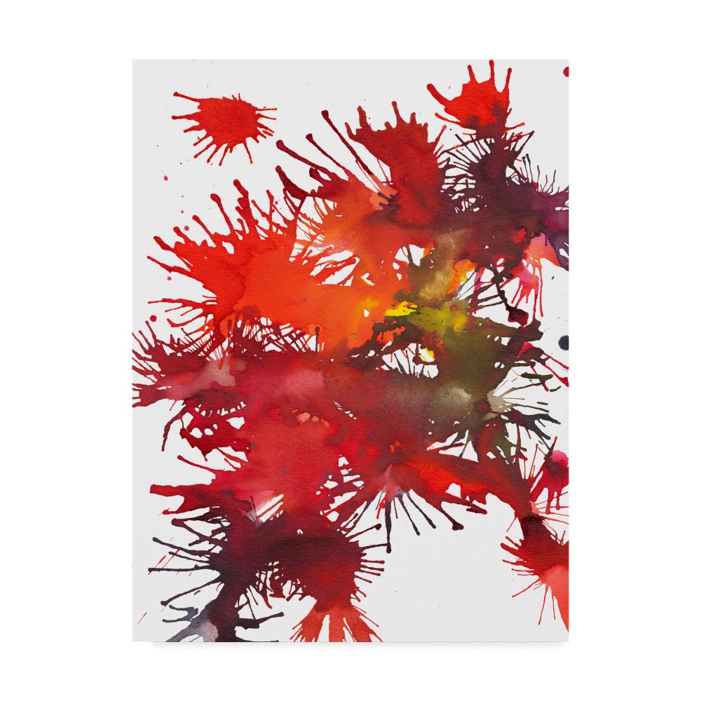 Trademark Fine Art WAG05348-C1824GG Framed 24-in H x 18-in W Abstract Print on Canvas