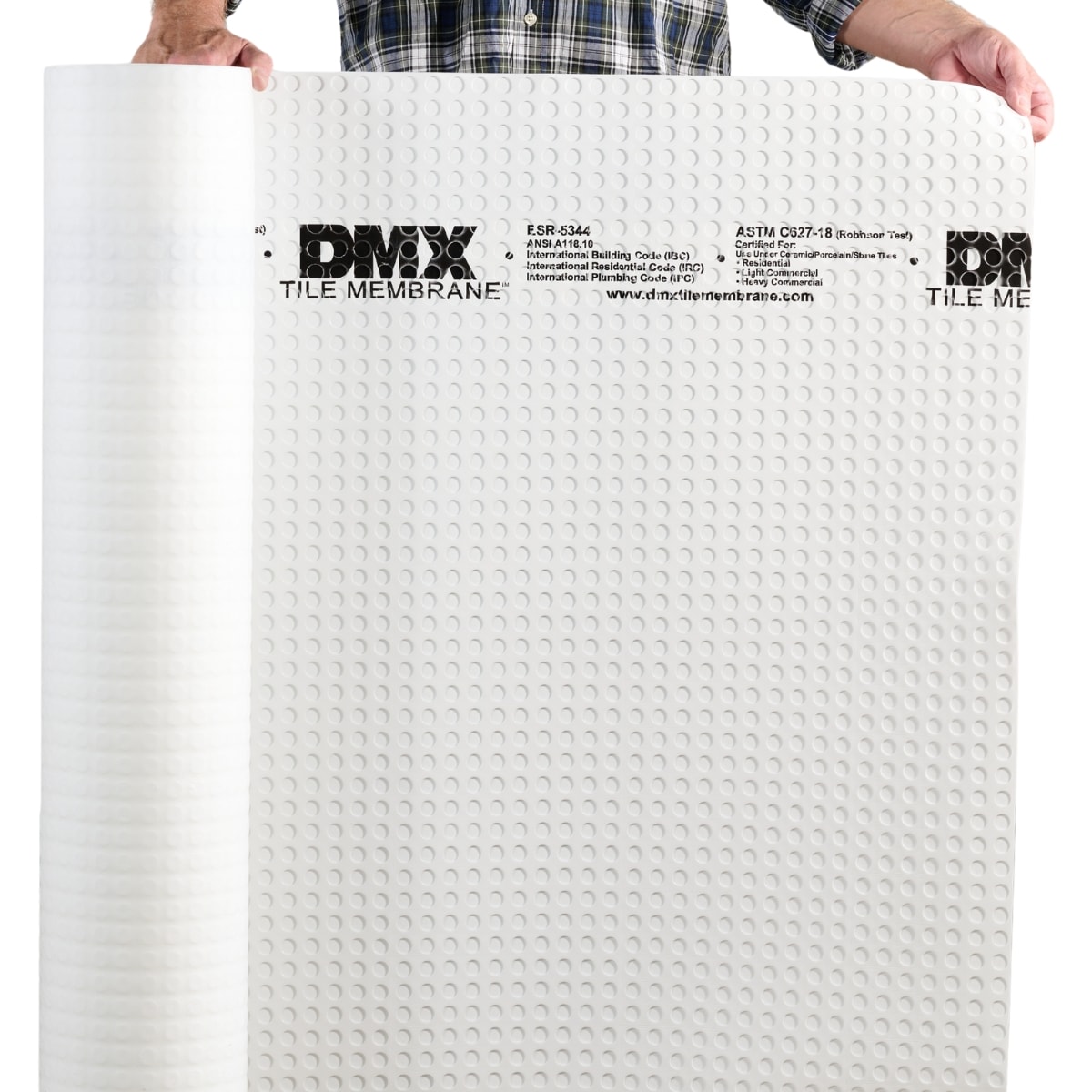 DMX Tile Membrane DMX Membranes Limited 54-sq ft 3.4-ft W x 16-ft L x 3 -mm T Premium Polypropylene Moisture Resistant Flooring Underlayment #DMXTM54