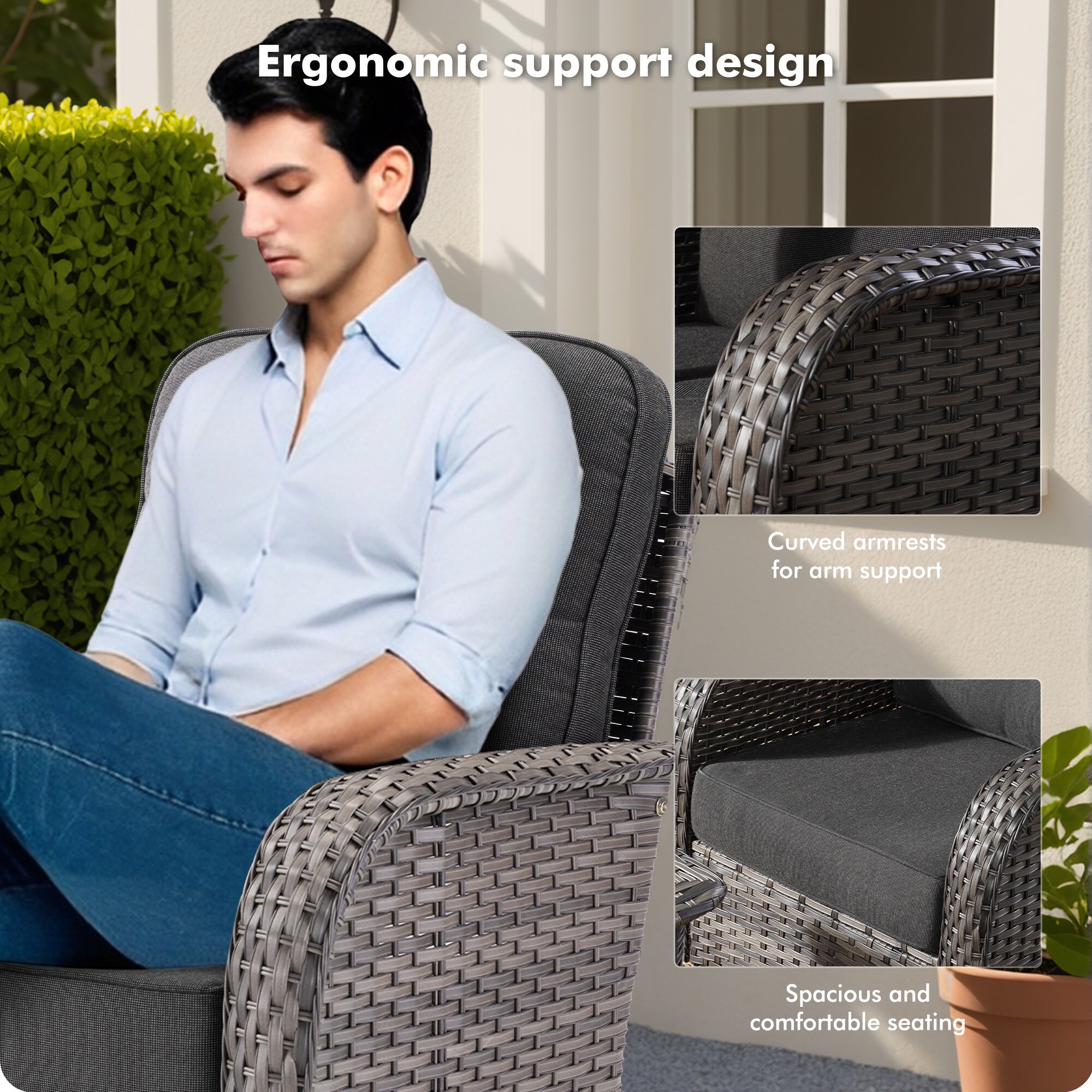 Pouuin SCNG103 Patio-Chairs - View #6