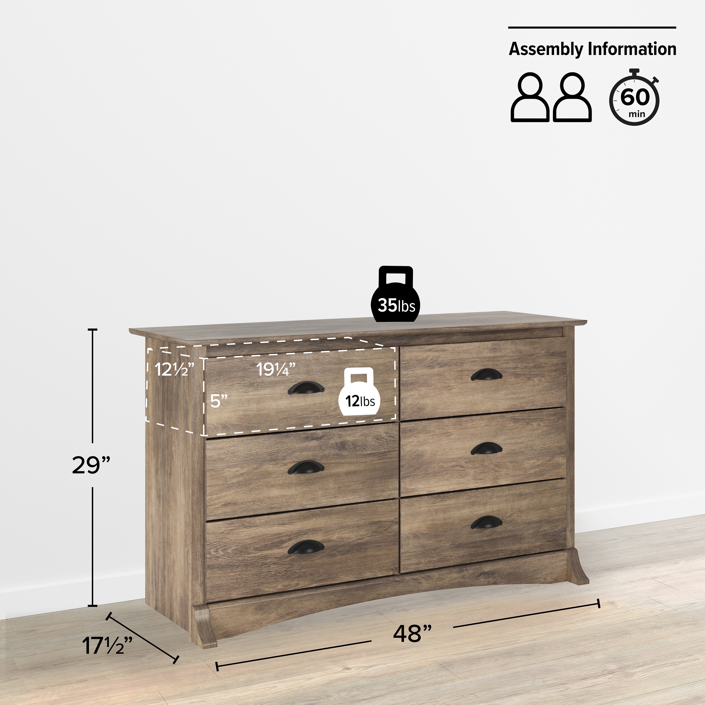 Prepac DDC-4829 dressers - View #3