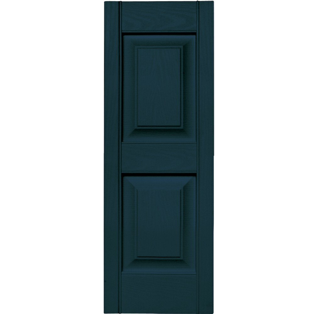 Vantage V4711235166 12-in W x 34.875-in H Indigo Blue Raised panel Exterior Shutters ( 1 -Pack )
