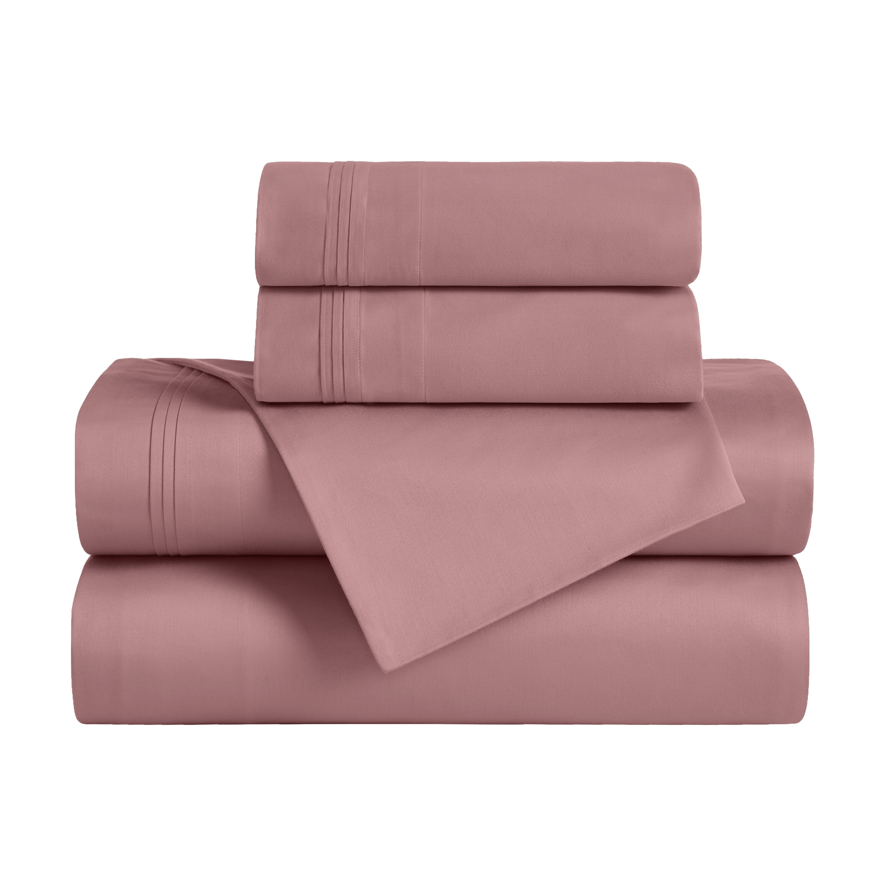 Superior Queen 650-Thread Count Egyptian Cotton 4-Piece Bed Sheet Set
