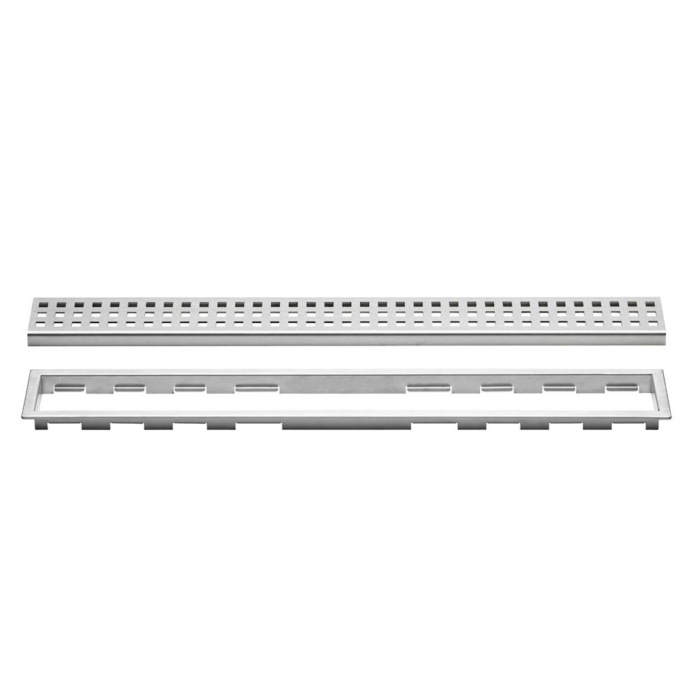 Schluter Systems KL1B19EB170 Kerdi-Line Brushed Stainless Steel Rectangle Grate
