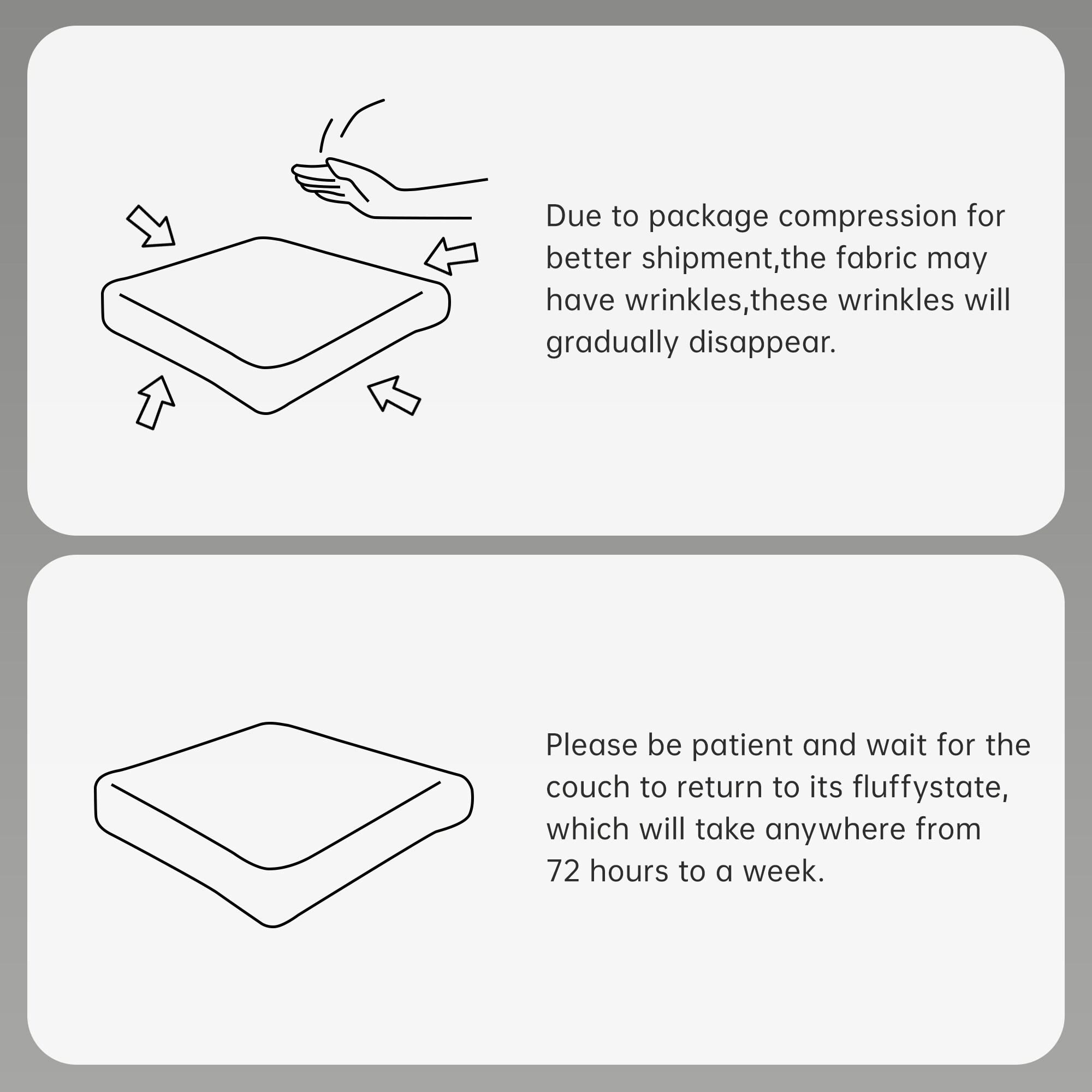 Homy Casa SMZO-HUE-GY Sofas-Loveseats - View #14