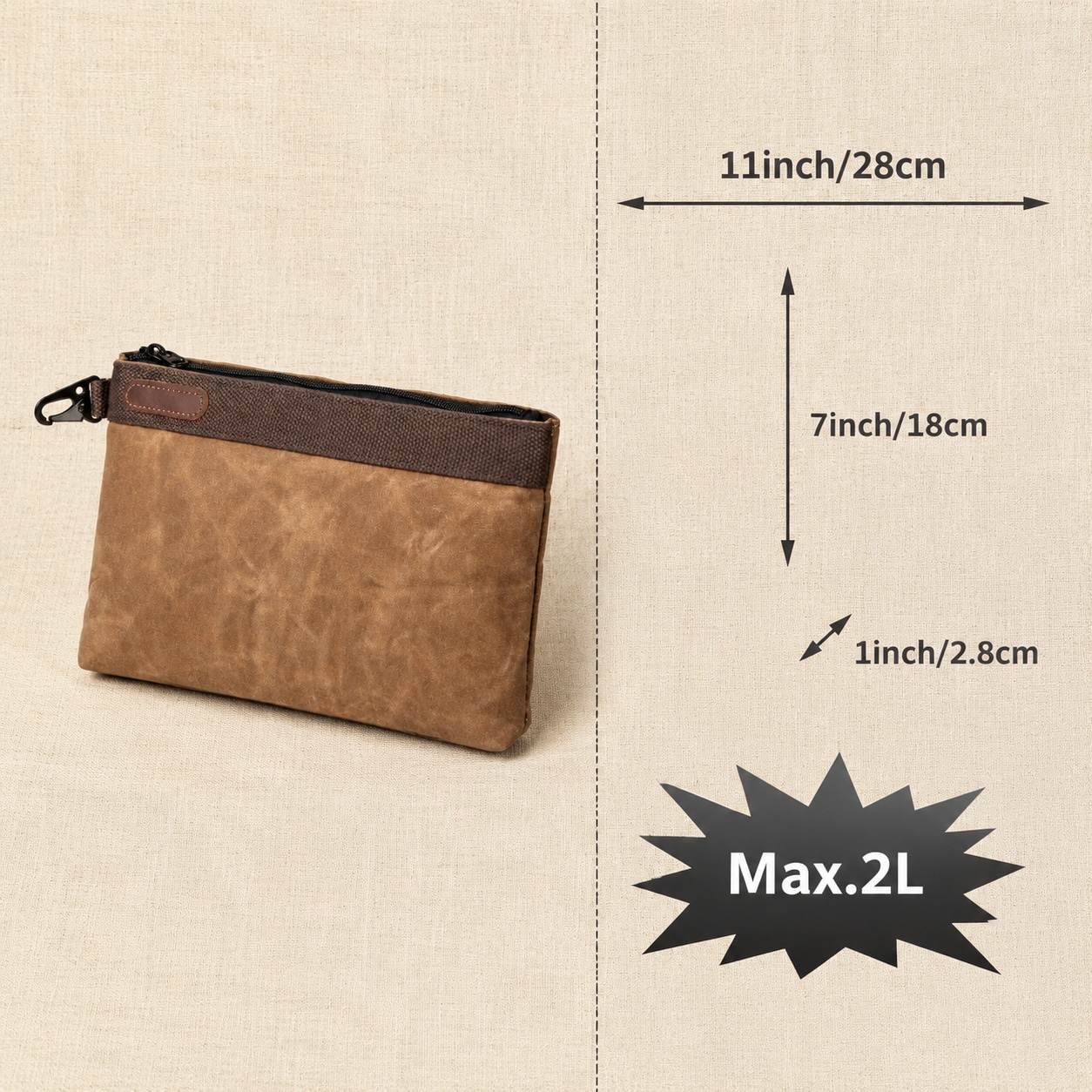 Avid Power 4 Pack 11 Inch Waxed Canvas Tool Pouches Heavy Duty ...