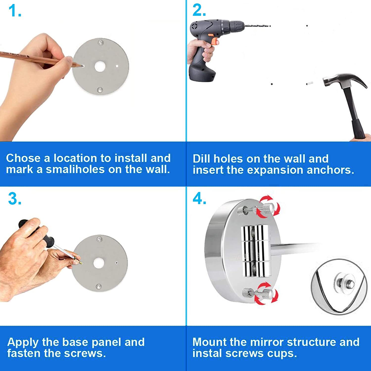 LOVMOR SF-H-9301BK Makeup-Mirrors - View #6