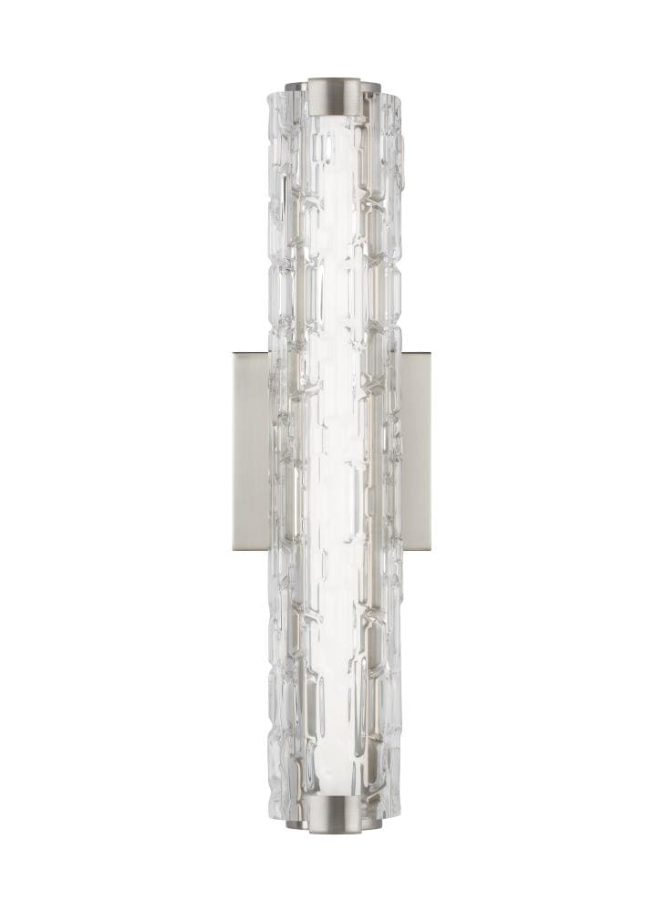 Generation Lighting WB1876SN-L1 Cutler 18-in W 1-Light Satin Nickel Modern/Contemporary Wall Sconce