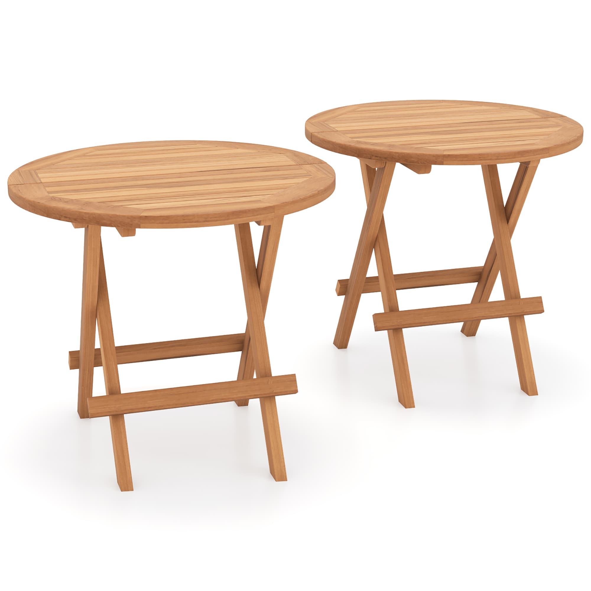 Costway LWS00016 Round Coffee 20-in W x 20-in L