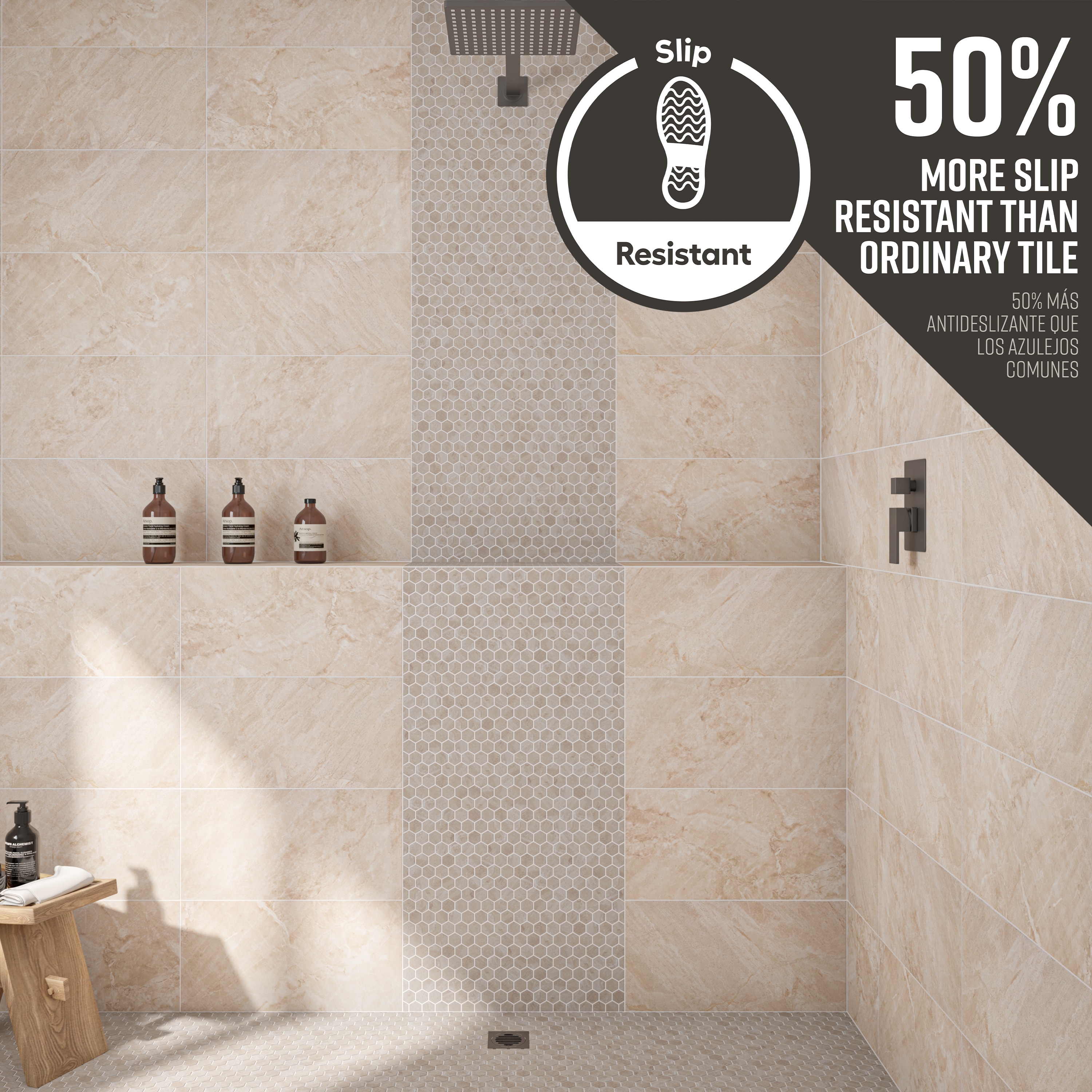 STAINMASTER SM7715HEXXTMTLW Ceramic-Tile - View #2