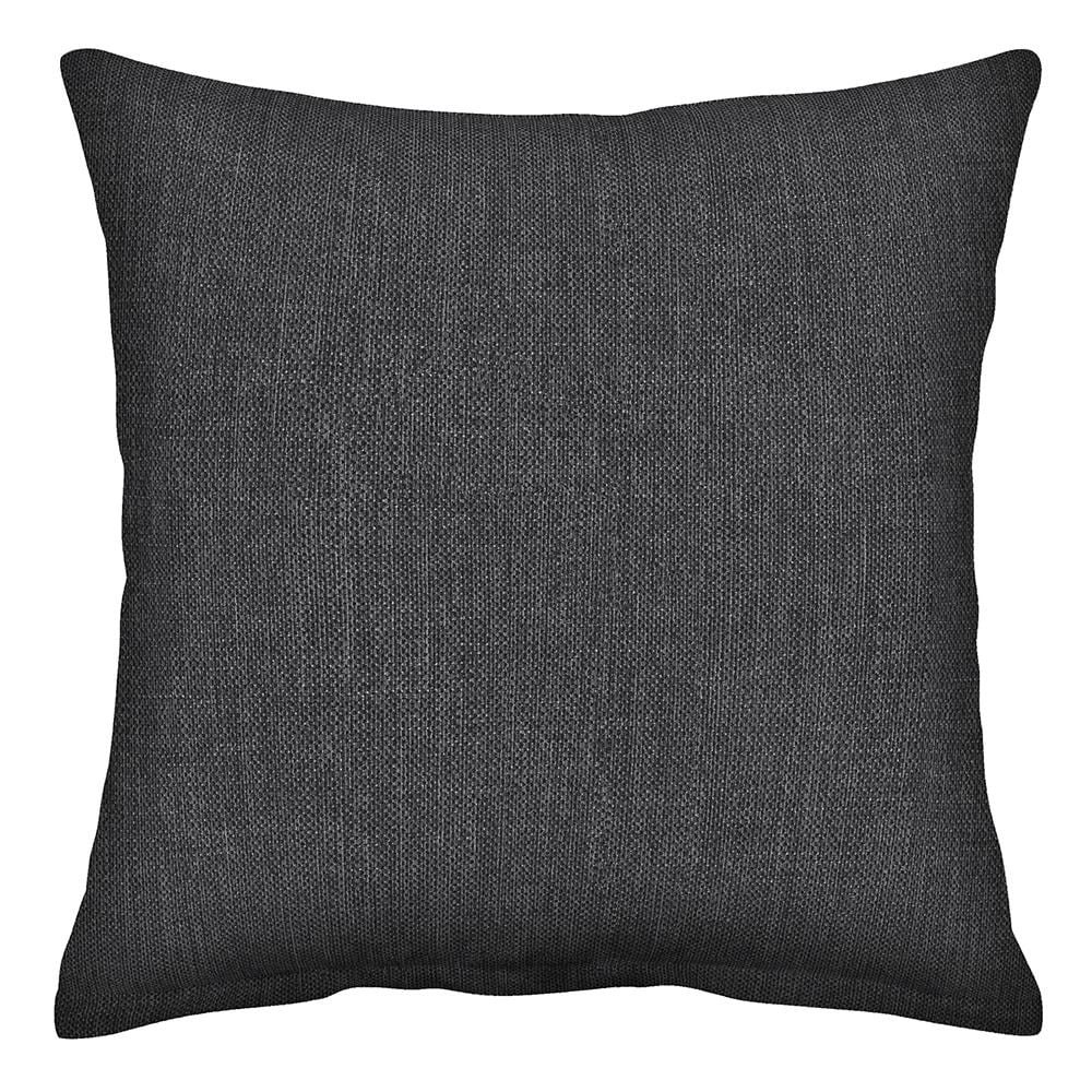 3i Products 21516S-201A138 2-Pack Solid Charcoal Grey Square Throw Pillow