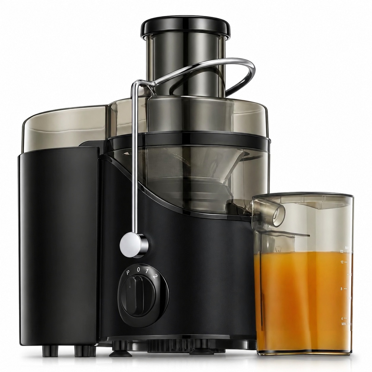 Aoibox LABUKKCY  3 Inch Wide Mouth Juicer Extractor with 3 Speed Settings and 400W Motor for Fruits and Vegetables