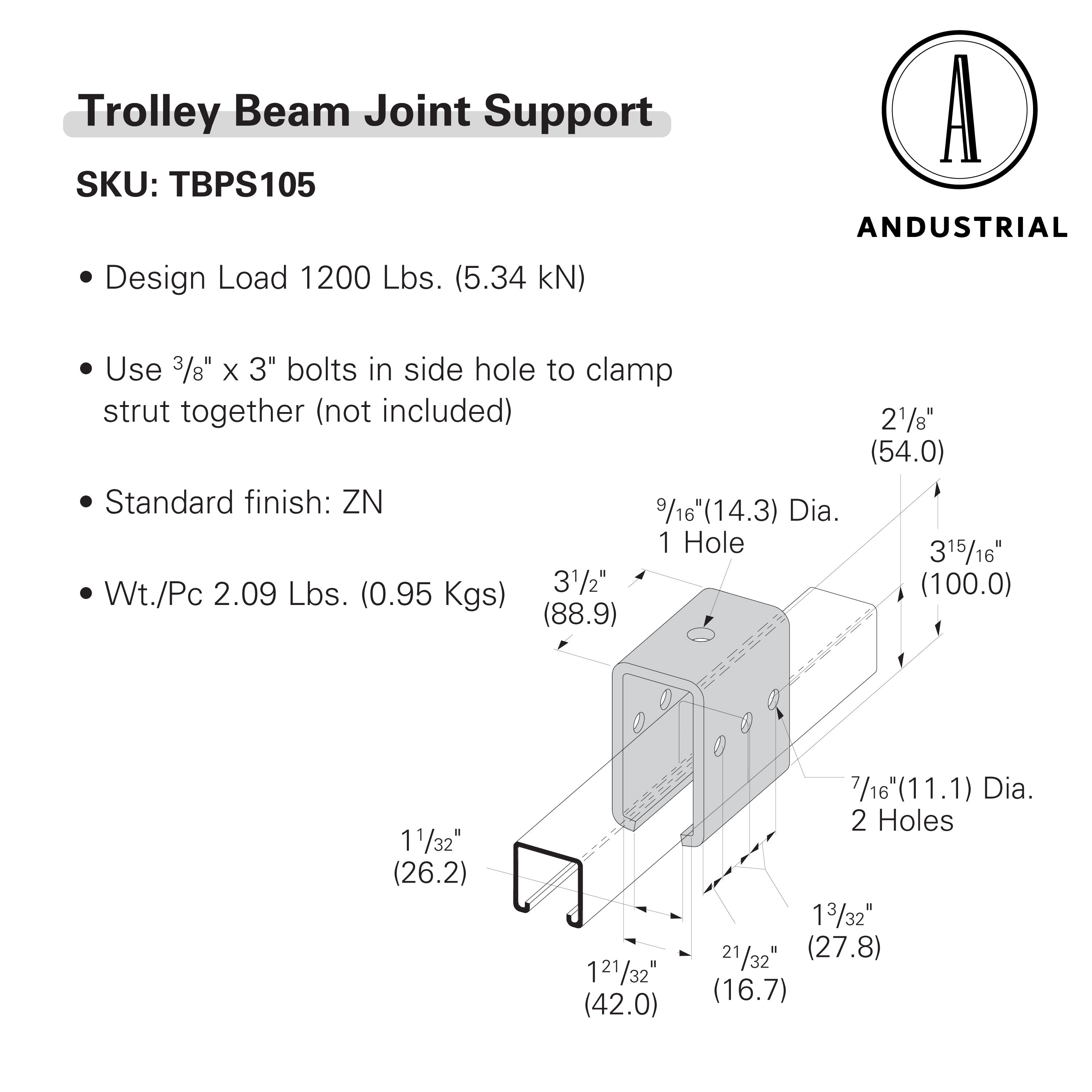 ANDUSTRIAL TBPS105 Strut-Accessories - View #7