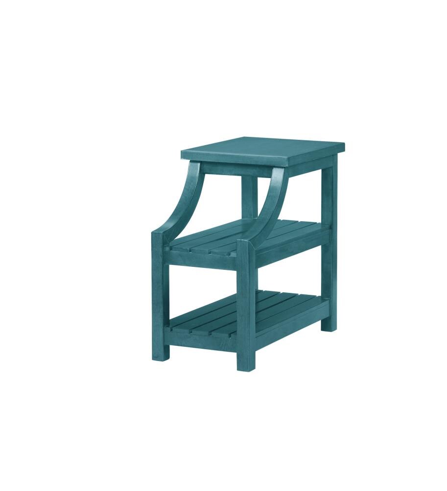 Powell D1005A17T Williams Teal Wood End Table