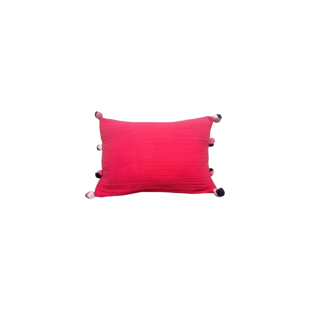 Timberbrook MMSPWP1801 Romy Muslin Pillow (18x18 inches)- Viva Magenta